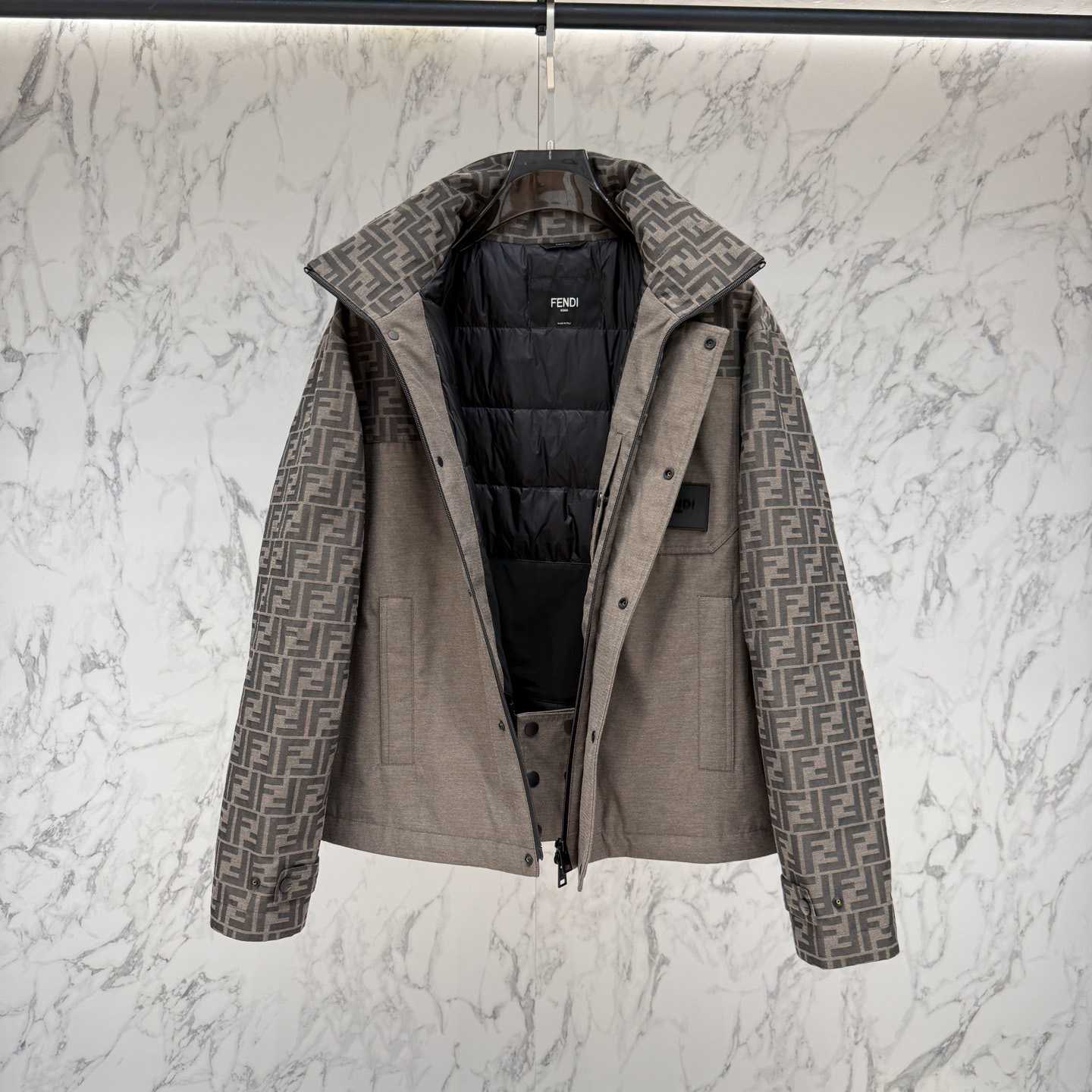 Fendi 'FF Denim Tech' Padded Jacket - EUR FASHION