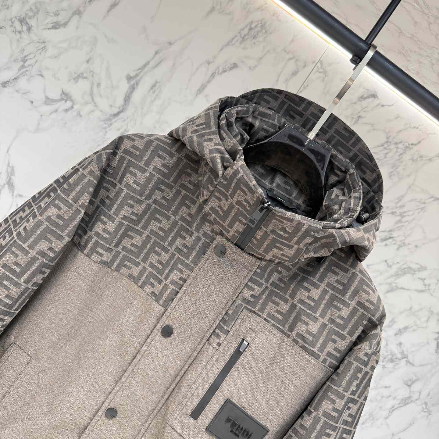 Fendi 'FF Denim Tech' Padded Jacket - EUR FASHION