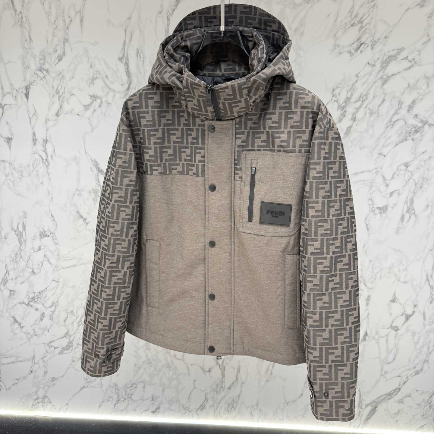 Fendi 'FF Denim Tech' Padded Jacket - EUR FASHION