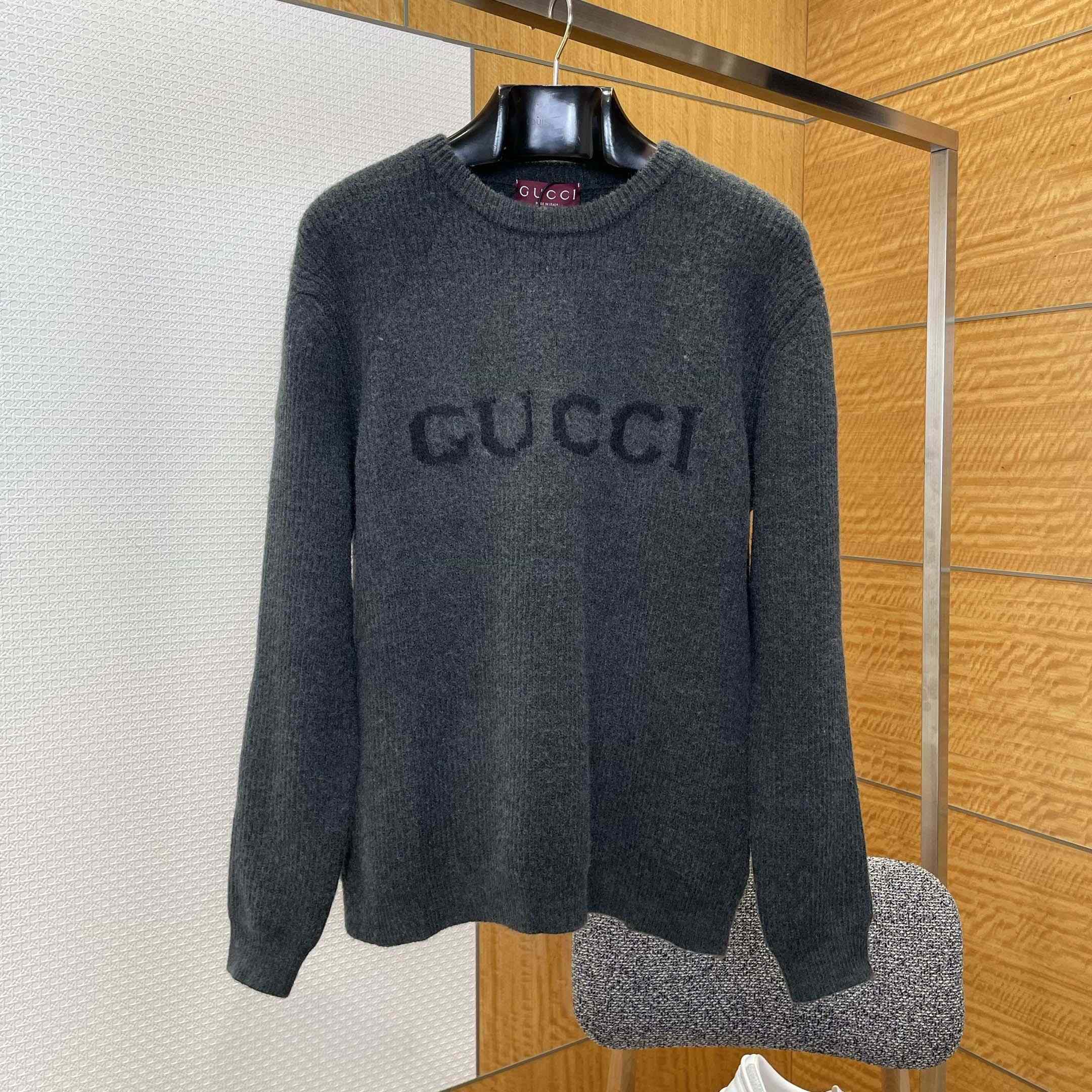 Gucci Wool Cashmere Rib Knit Sweater Gucci Wool Cashmere Rib Knit Sweater - EUR FASHION