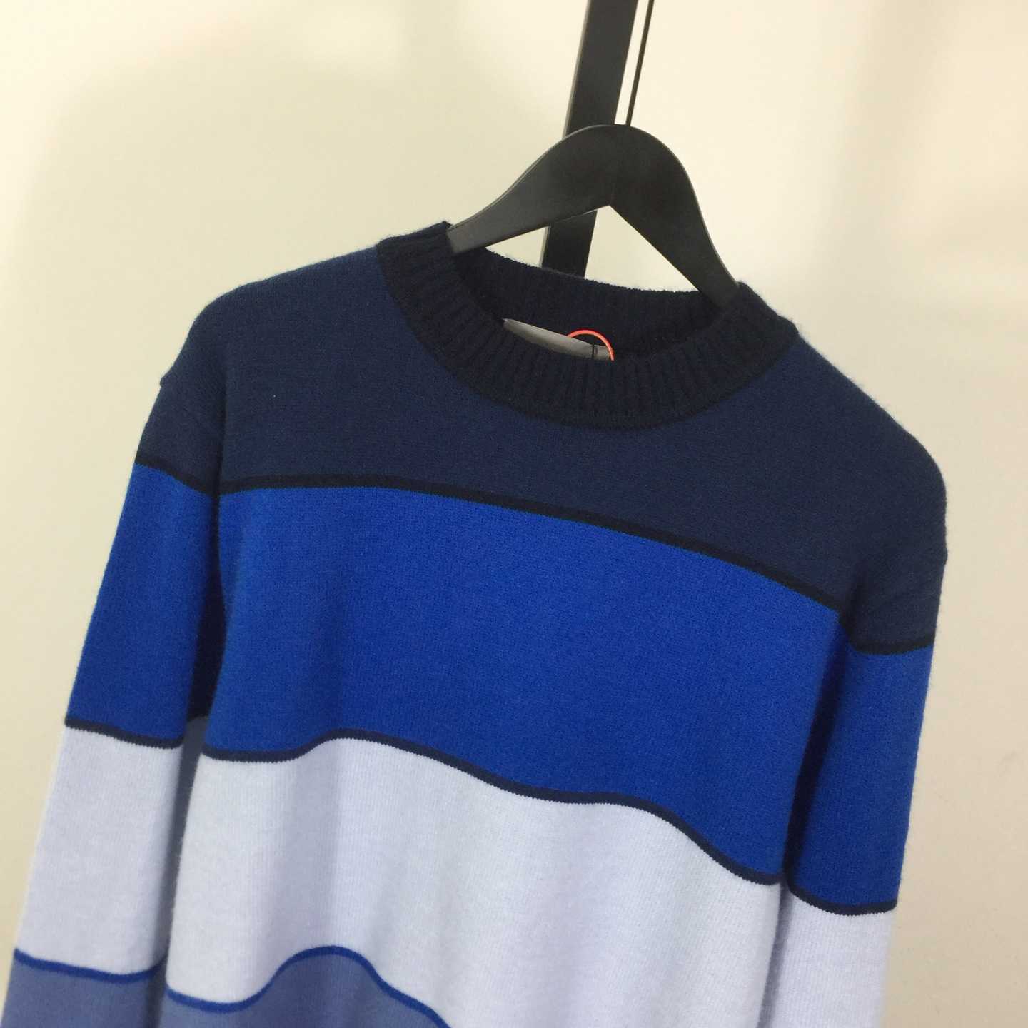 Dior CD Diamond Sweater Blue Cashmere and Cotton Jersey - EUR FASHION