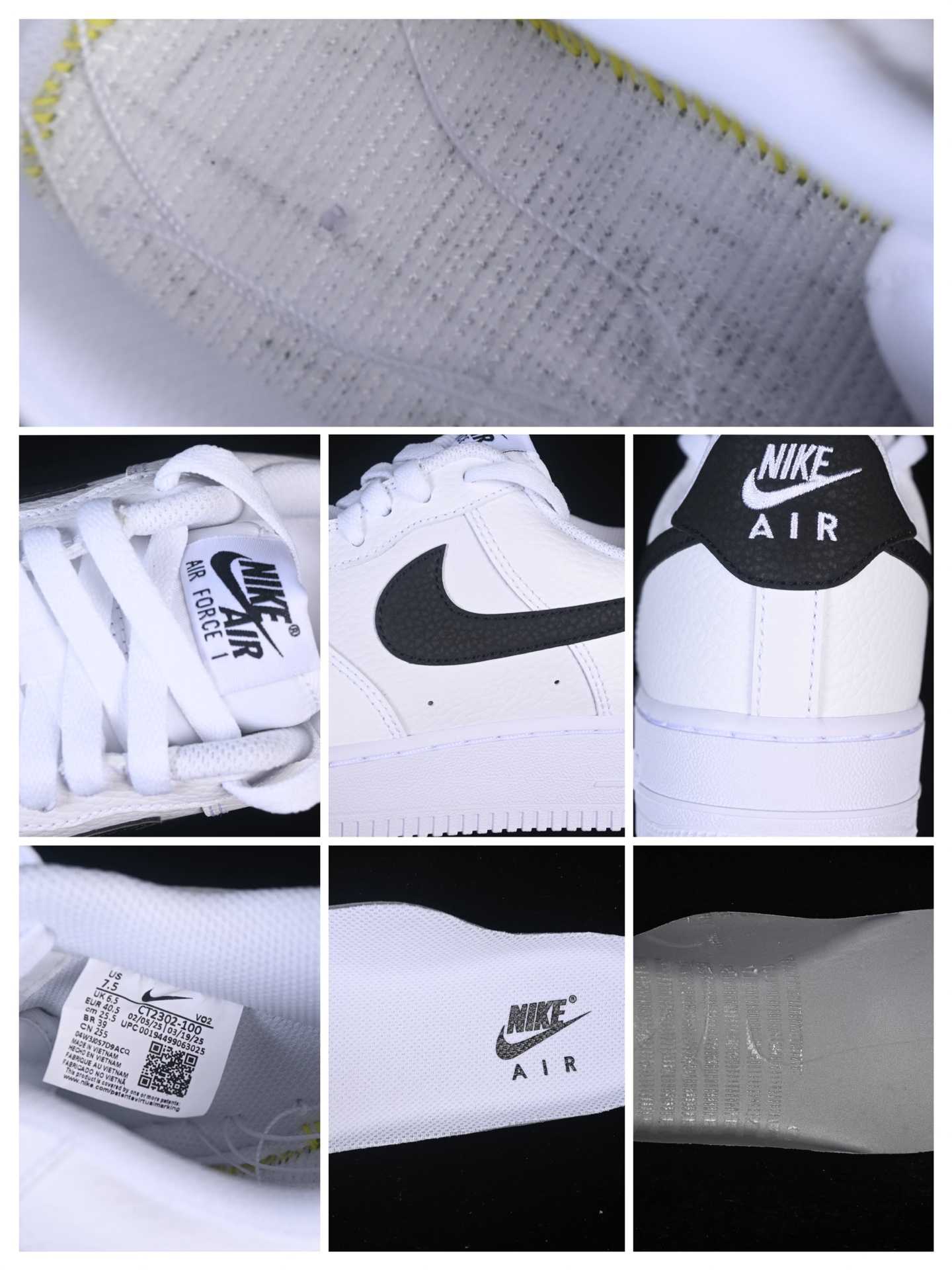 Nike Air Force 1 ’07 Low “White Black Swoosh” CT2302-100 - EUR FASHION