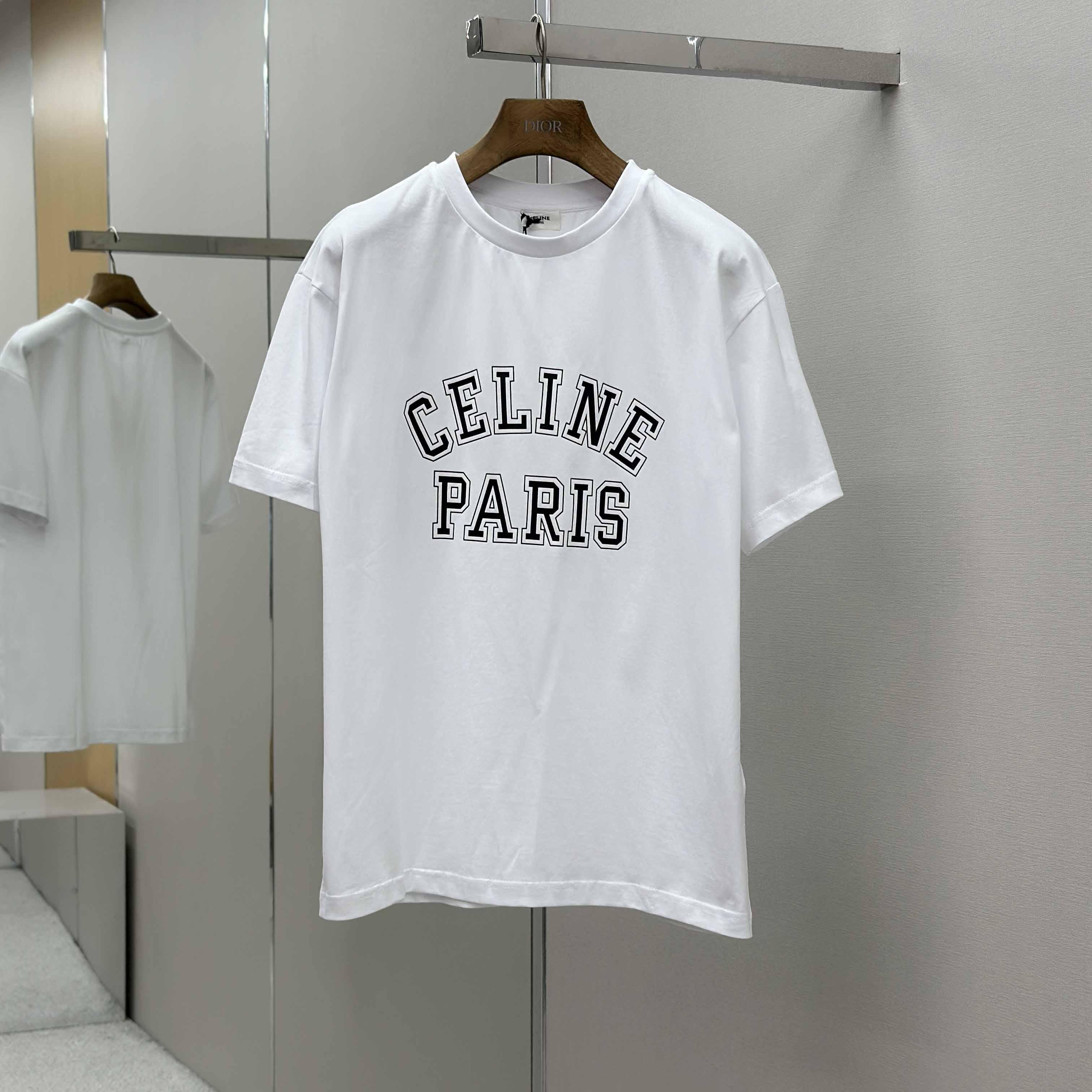 Celine Loose T-shirt In Cotton Jersey - EUR FASHION