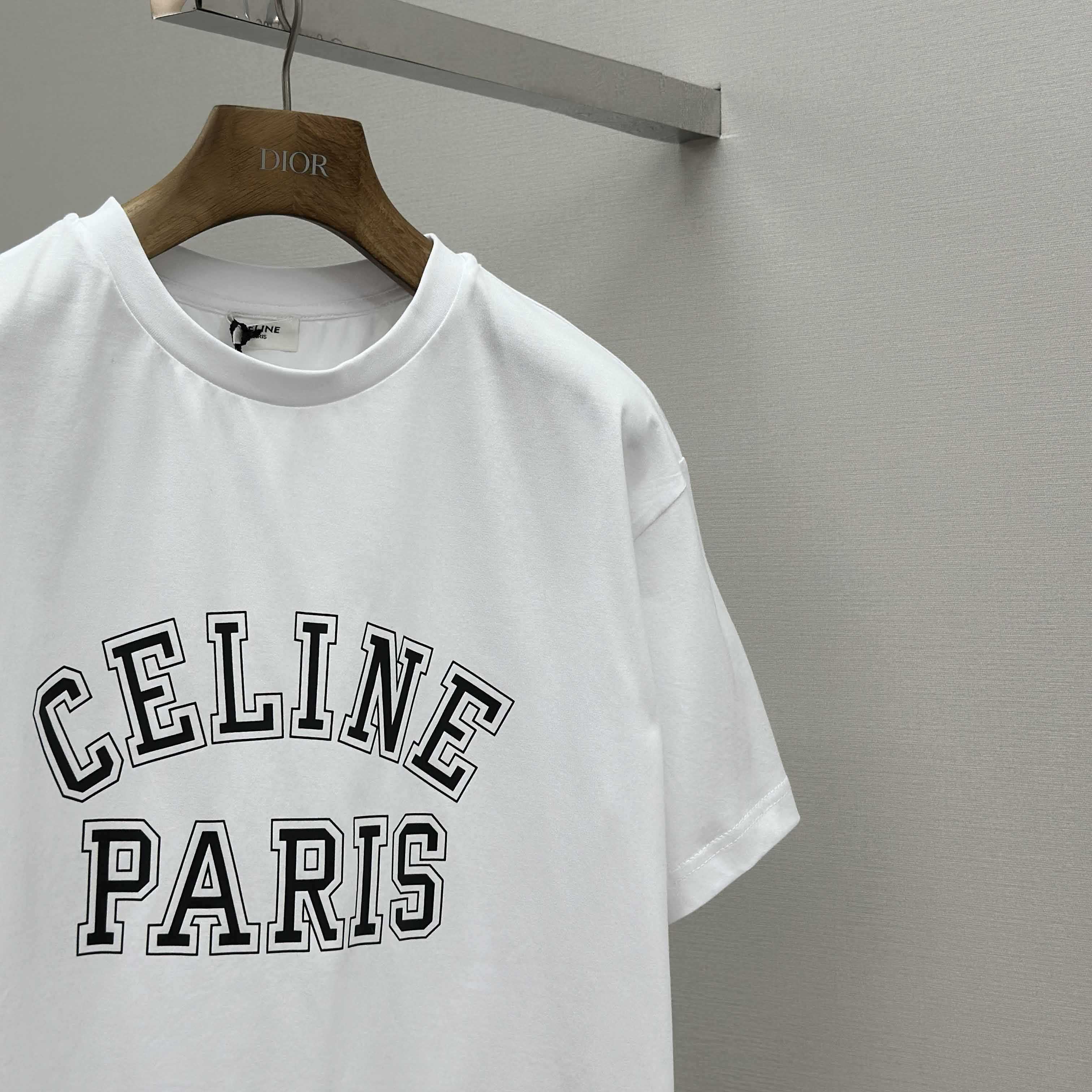 Celine Loose T-shirt In Cotton Jersey - EUR FASHION