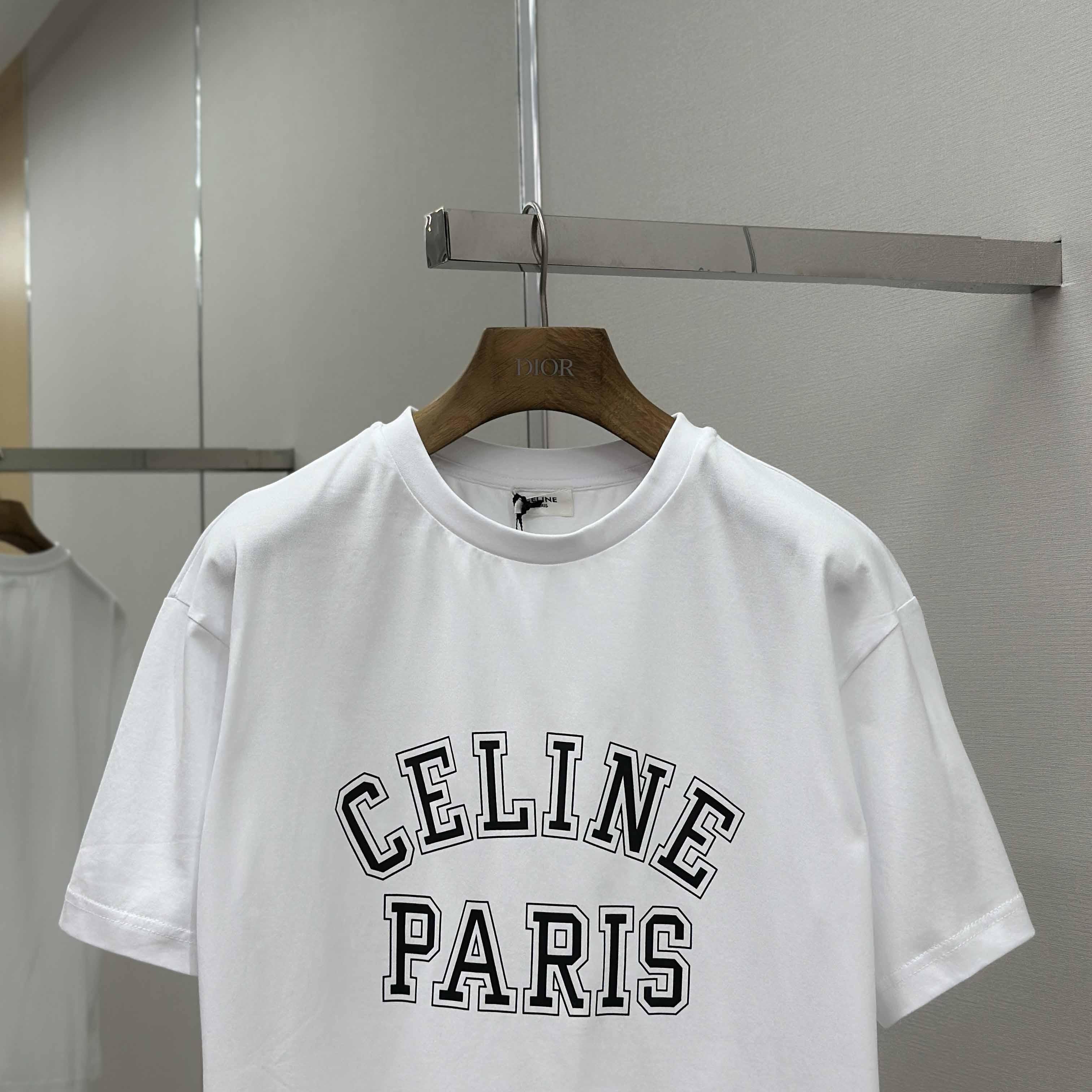 Celine Loose T-shirt In Cotton Jersey - EUR FASHION