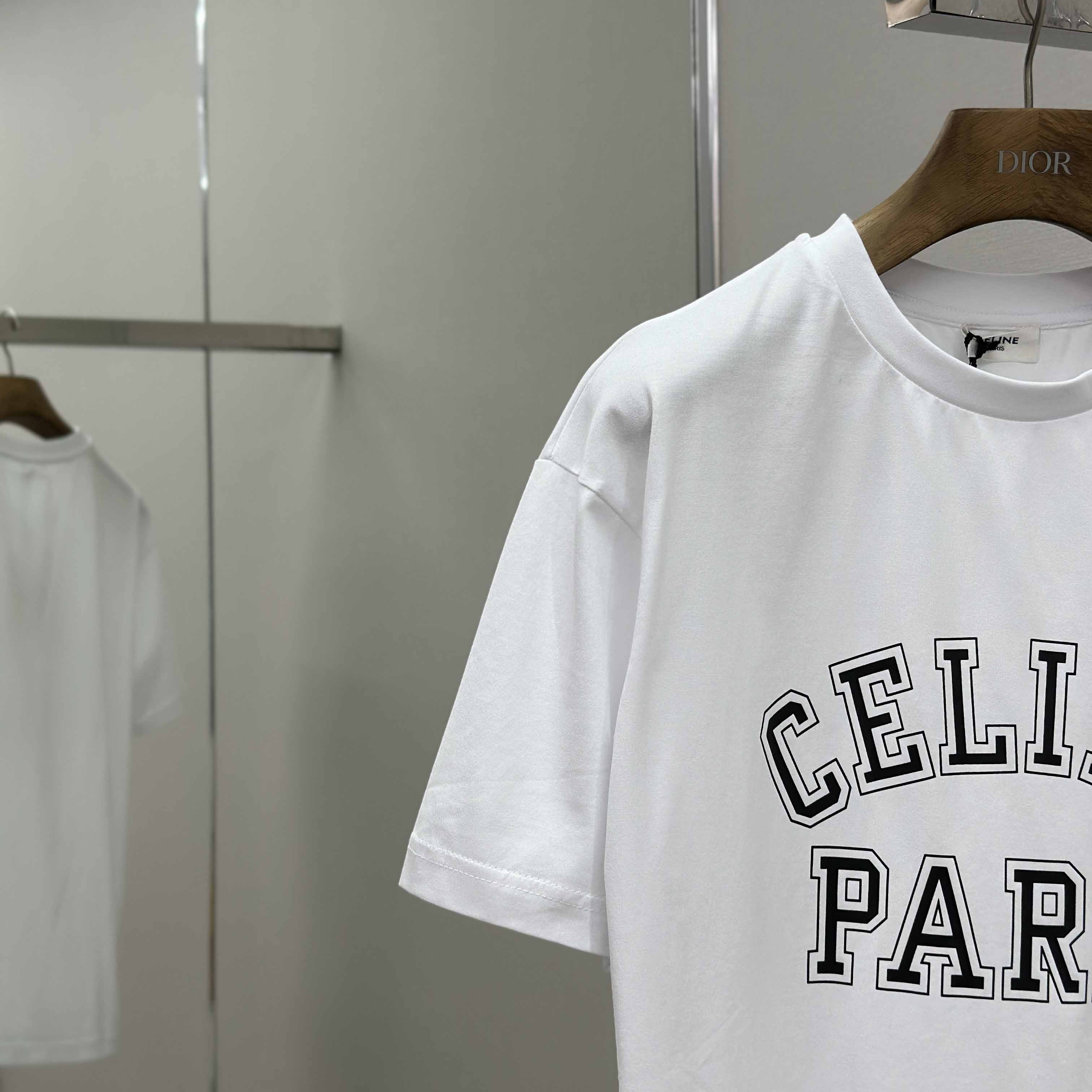Celine Loose T-shirt In Cotton Jersey - EUR FASHION
