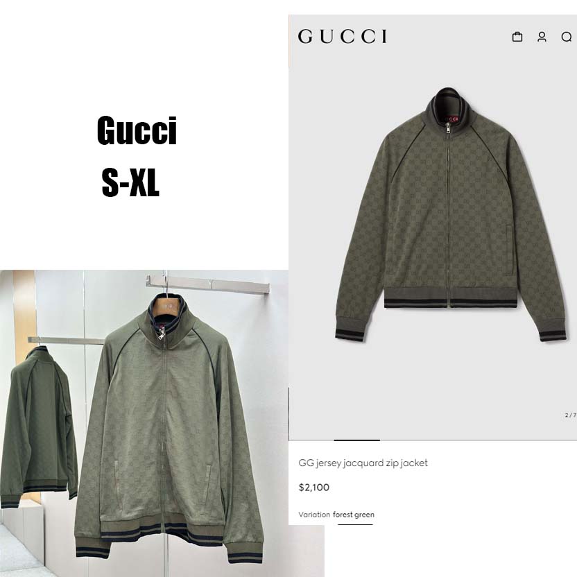 Gucci GG jersey jacquard Zip Jacket - EUR FASHION