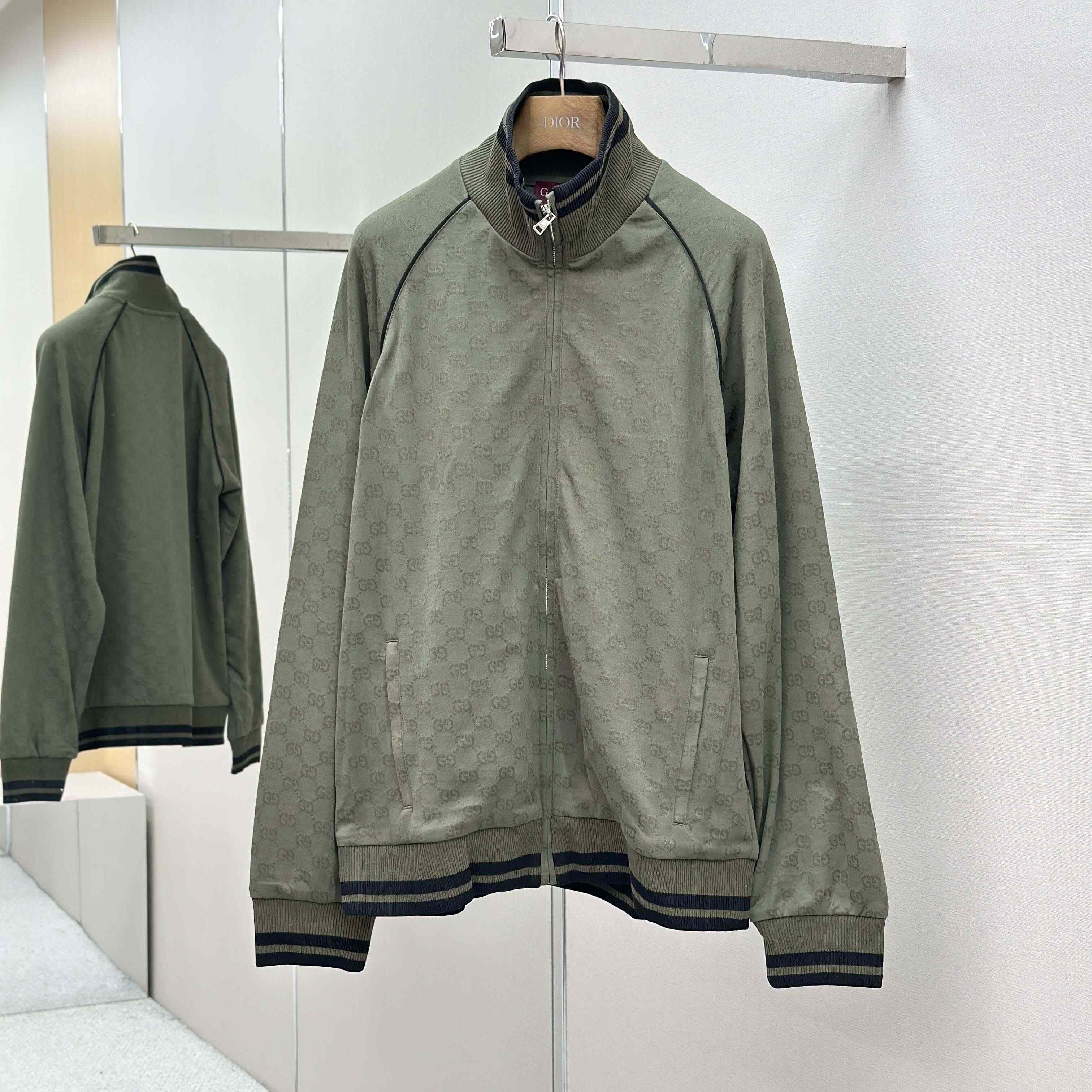 Gucci GG jersey jacquard Zip Jacket - EUR FASHION
