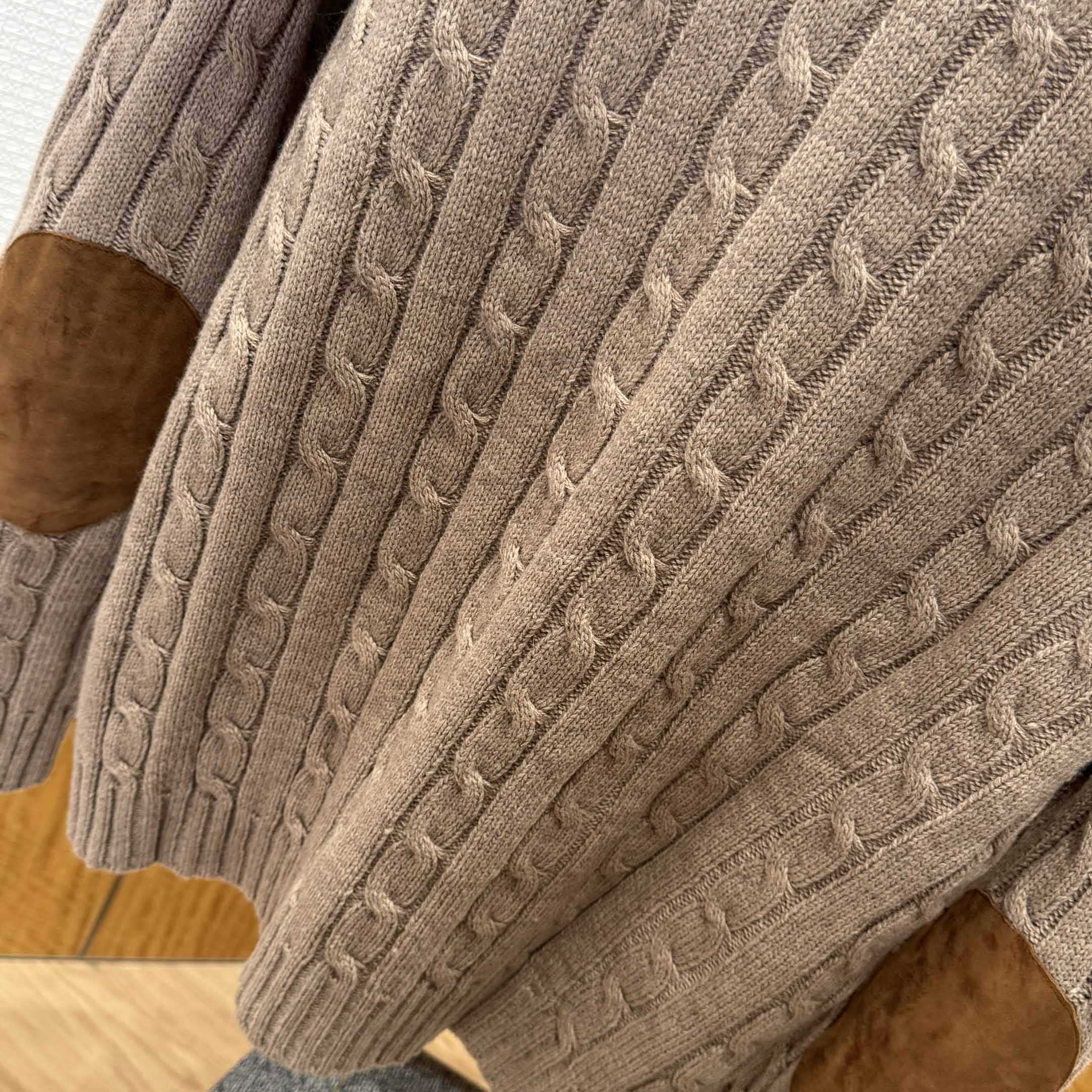 Celine Triomphe Cardigan In Cable-Knit Cashmere - EUR FASHION