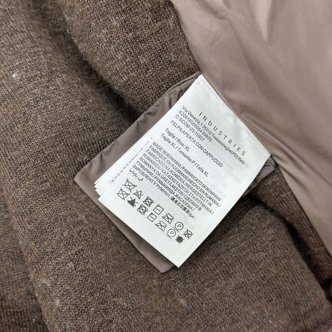 Moncler Geometric Jacquard Wool Blend Hoodie - EUR FASHION