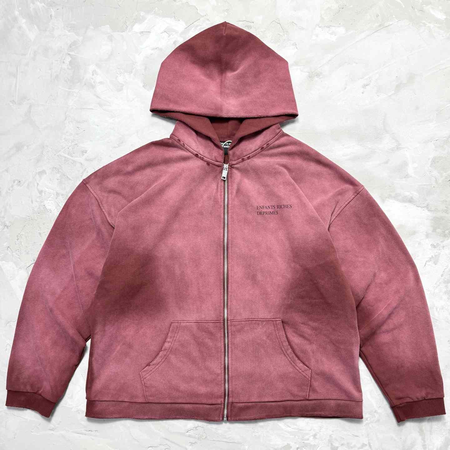 Enfants Riches Déprimés Cotton Jersey Zip-Up Hoodie - EUR FASHION