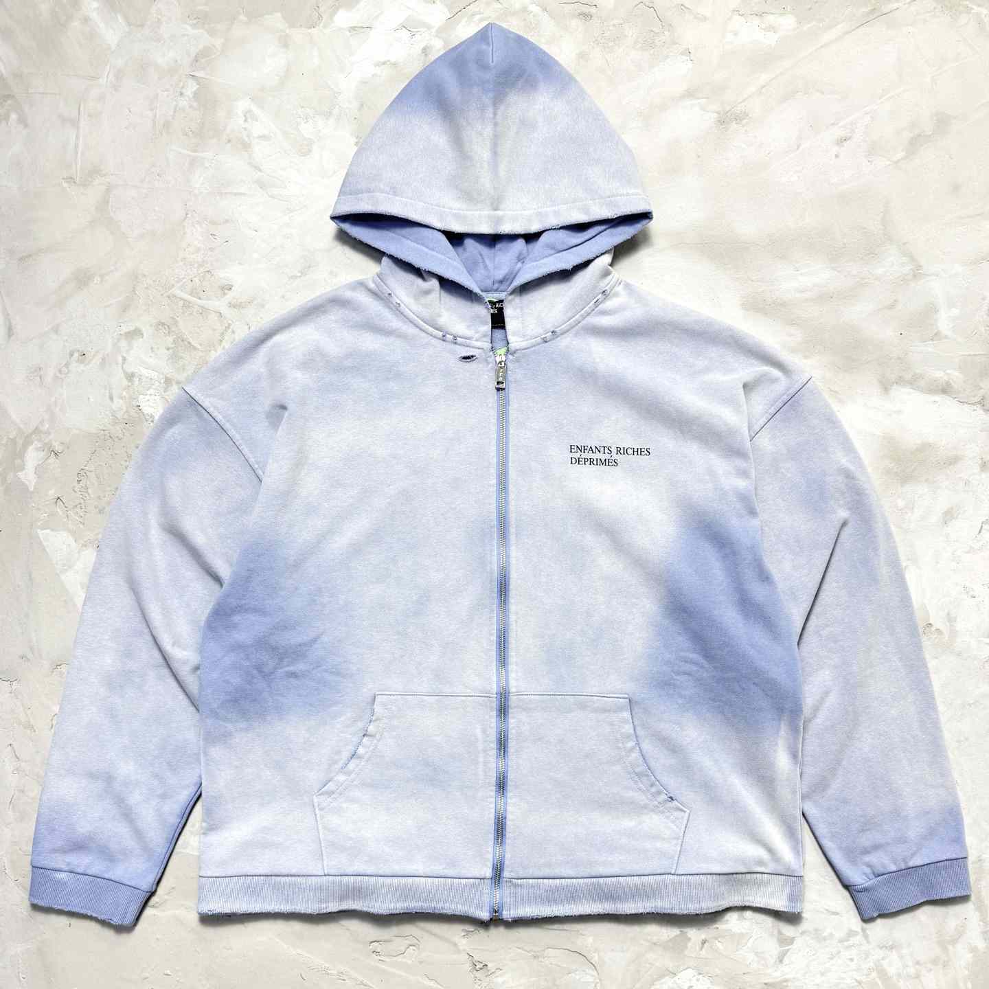 Enfants Riches Déprimés Cotton Jersey Zip-Up Hoodie - EUR FASHION