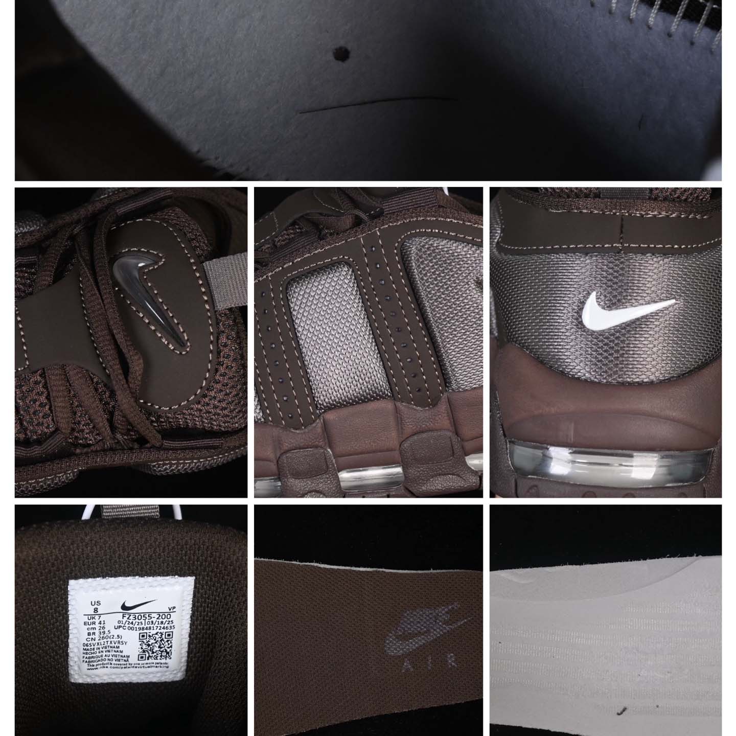 Nike Air More Uptempo “Wheat Brown” Pippen Retro High-Top Basketball Shoes FZ3055-200 - EUR FASHION