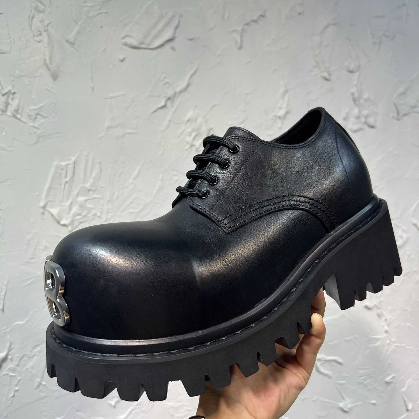 Balenciaga Stomper Derby In Black - EUR FASHION