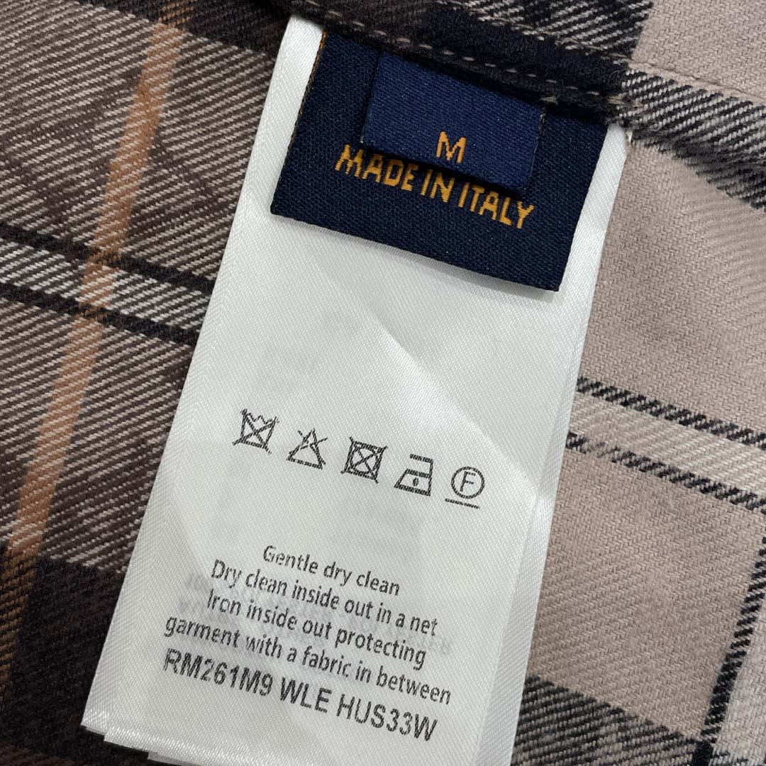 Louis Vuitton Monogram Flannel Long-Sleeved Polo Shirt   1AIKAJ - EUR FASHION