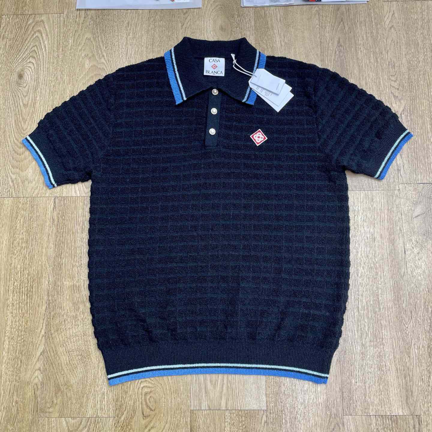 Casablanca Cotton Boucle Polo Shirt   Z6028 - EUR FASHION