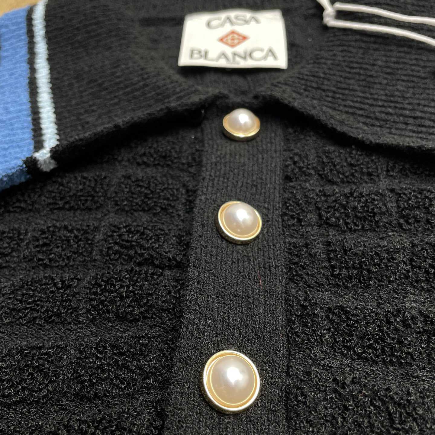 Casablanca Cotton Boucle Polo Shirt   Z6028 - EUR FASHION