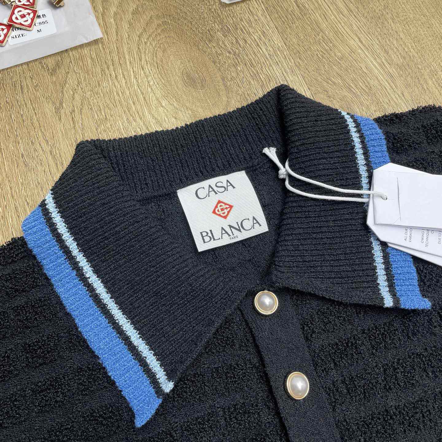 Casablanca Cotton Boucle Polo Shirt   Z6028 - EUR FASHION