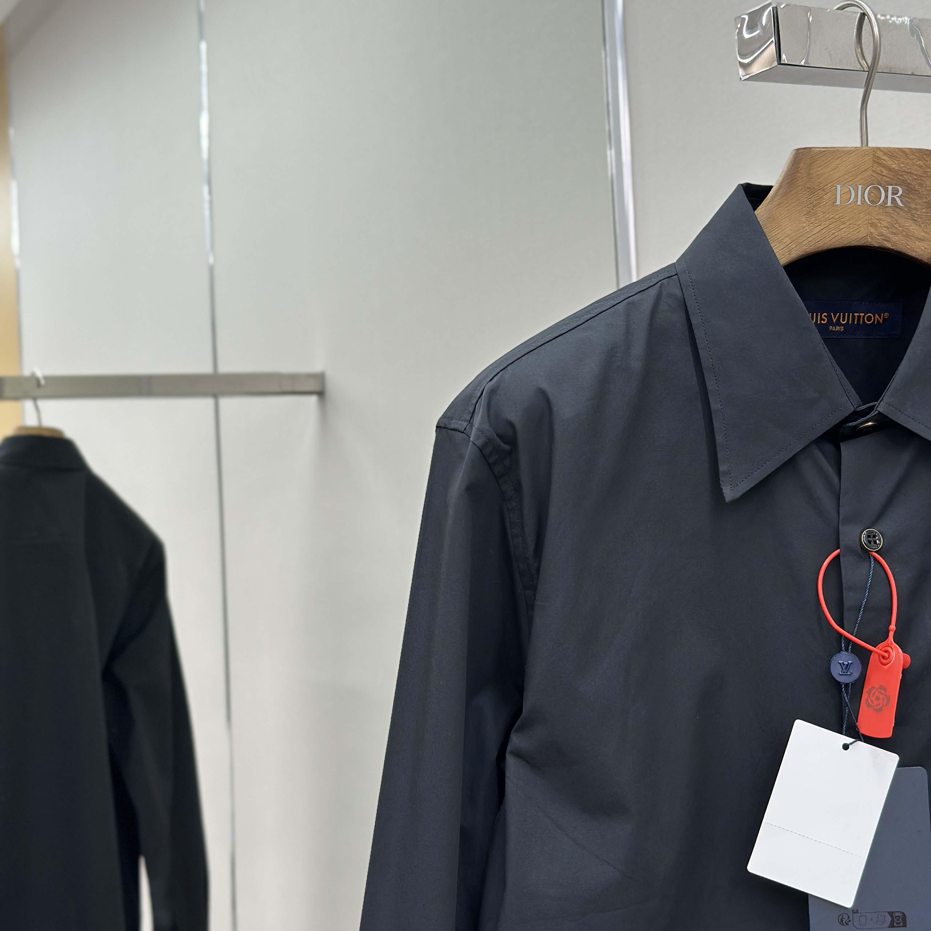 Louis Vuitton Embroidered Signature Long-Sleeved Shirt   1AIMIY - EUR FASHION