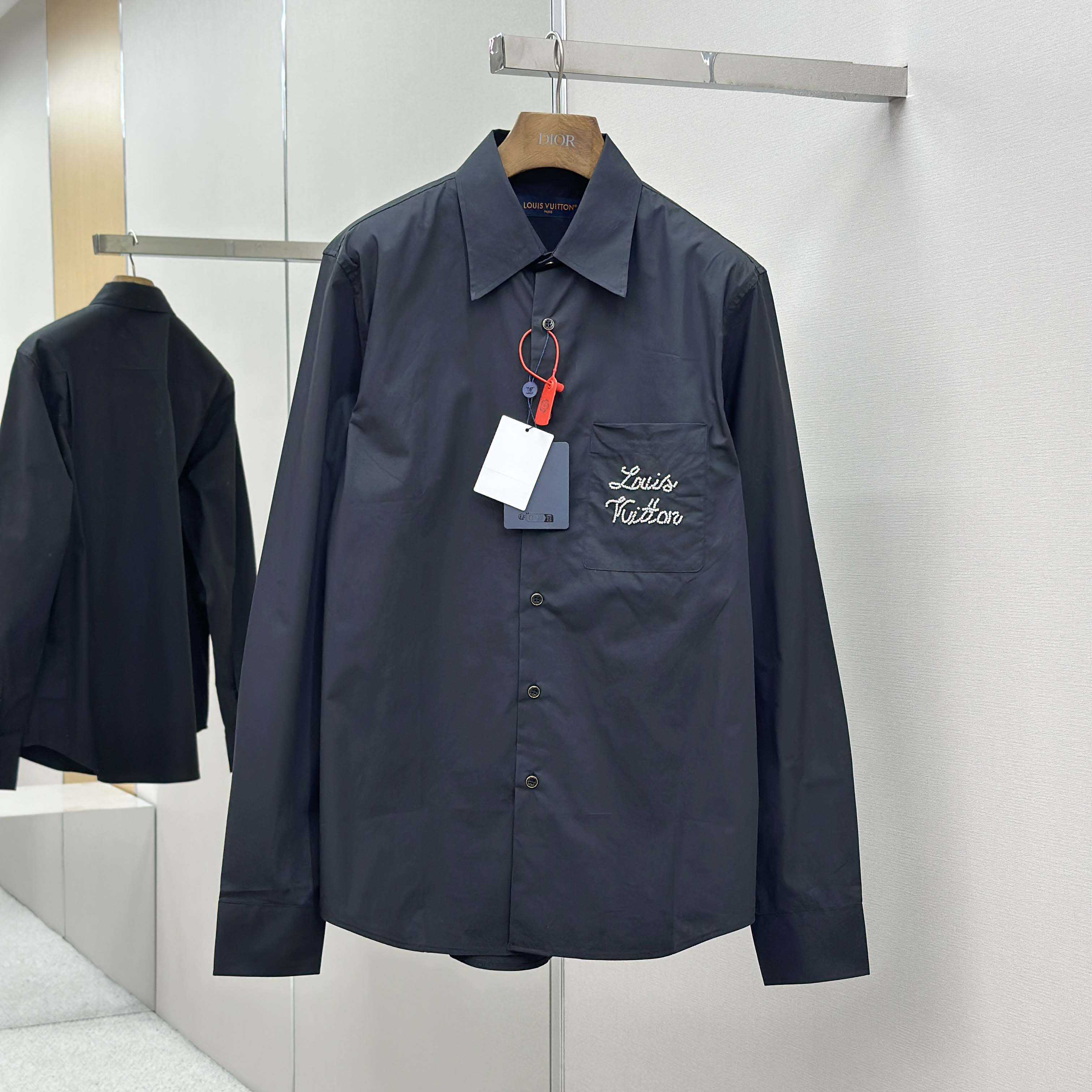 Louis Vuitton Embroidered Signature Long-Sleeved Shirt   1AIMIY - EUR FASHION