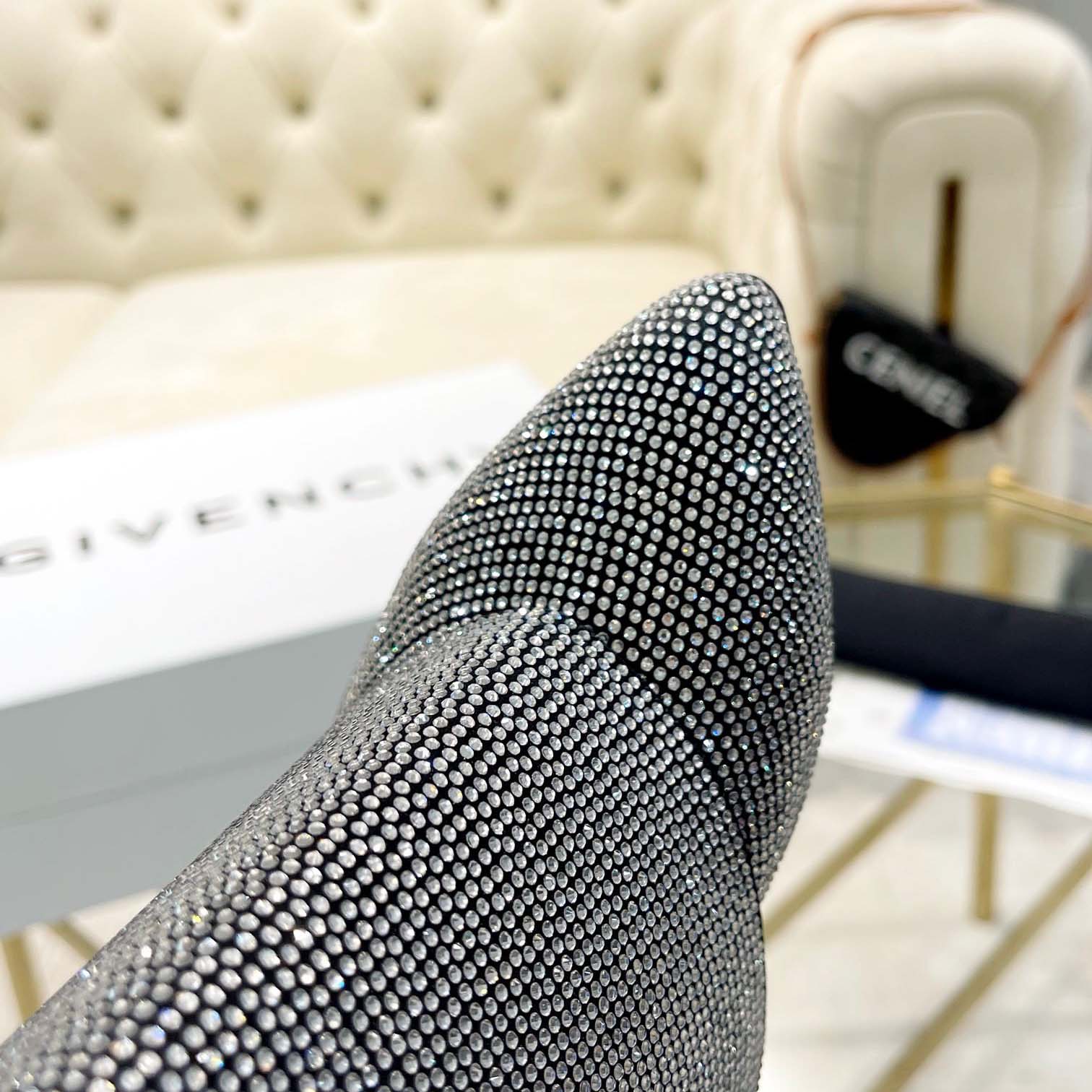 Givenchy Shark Lock Leather Knee-high Boots - EUR FASHION