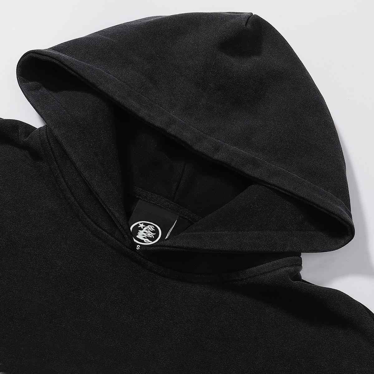 Hellstar Blazing Flame Washed Hoodie  - EUR FASHION
