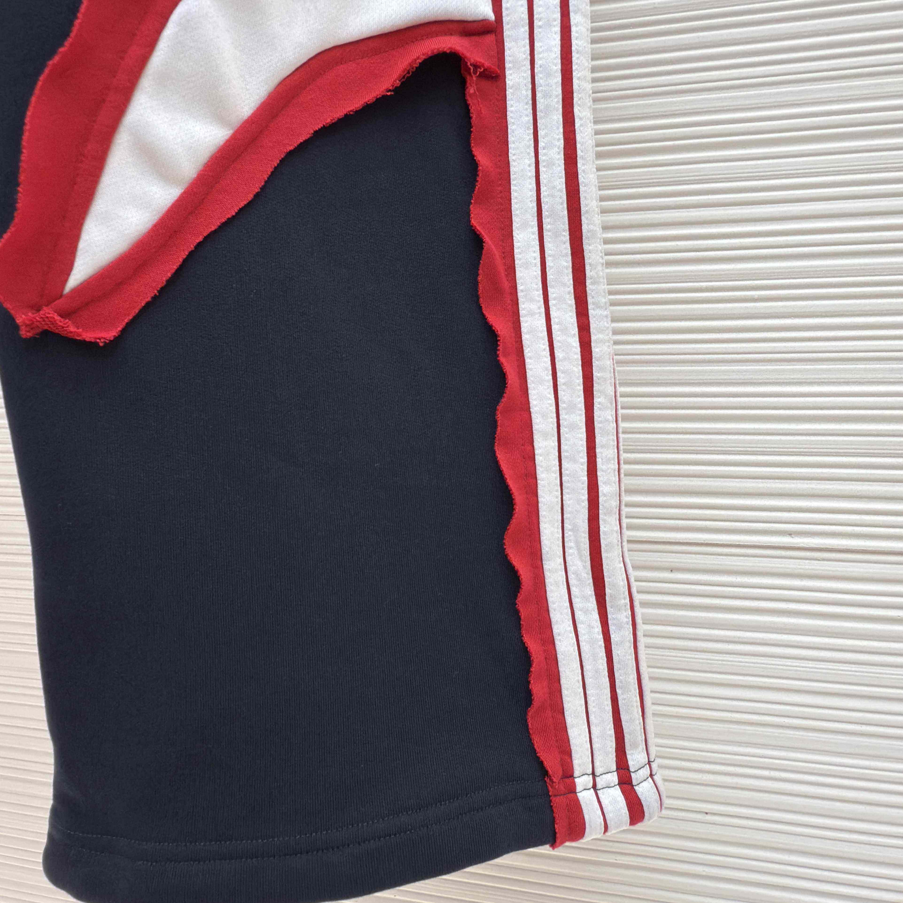 Balenciaga Cut-Up Oversized Sweatpants In Faded Black And White Dry Fleece - EUR FASHION