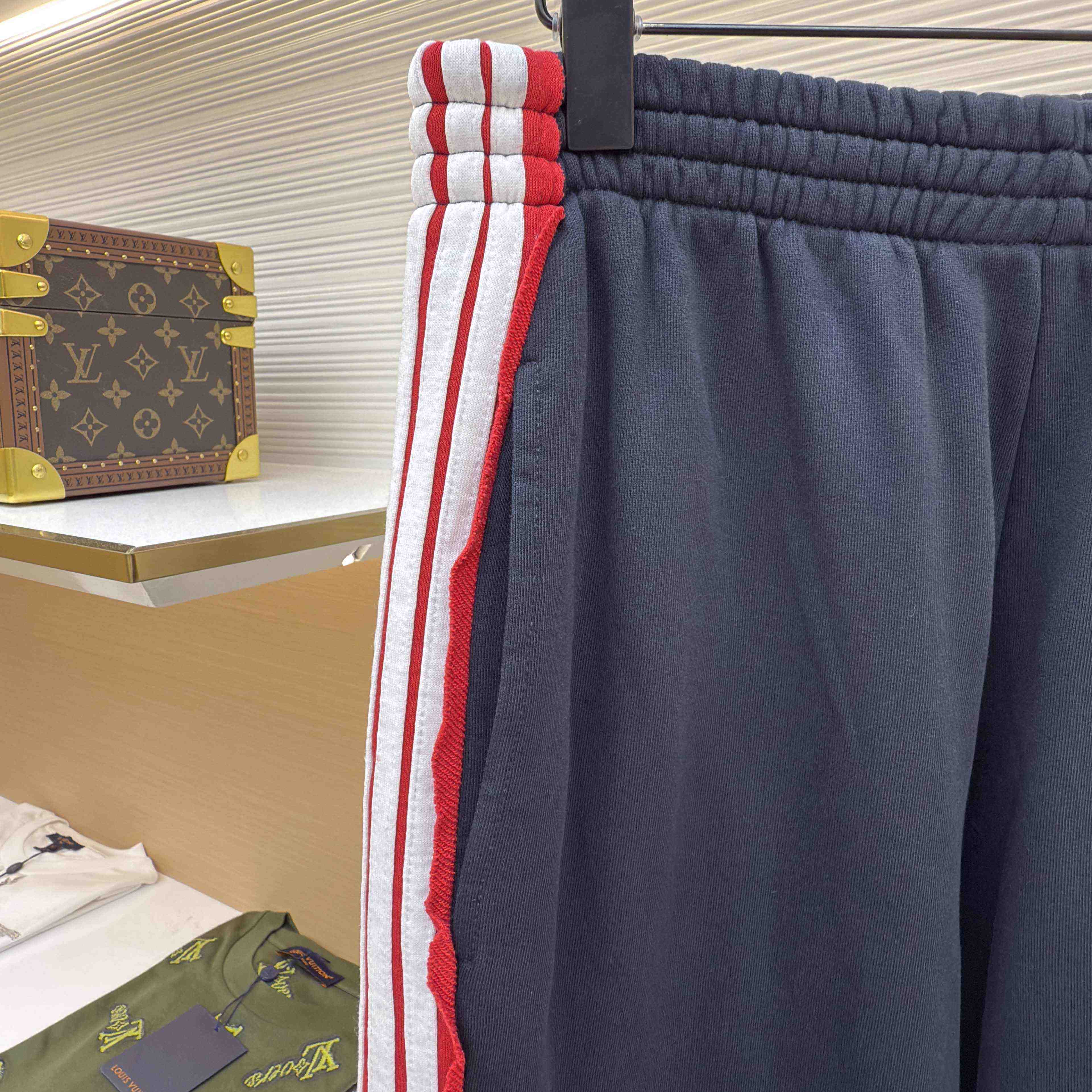 Balenciaga Cut-Up Oversized Sweatpants In Faded Black And White Dry Fleece - EUR FASHION