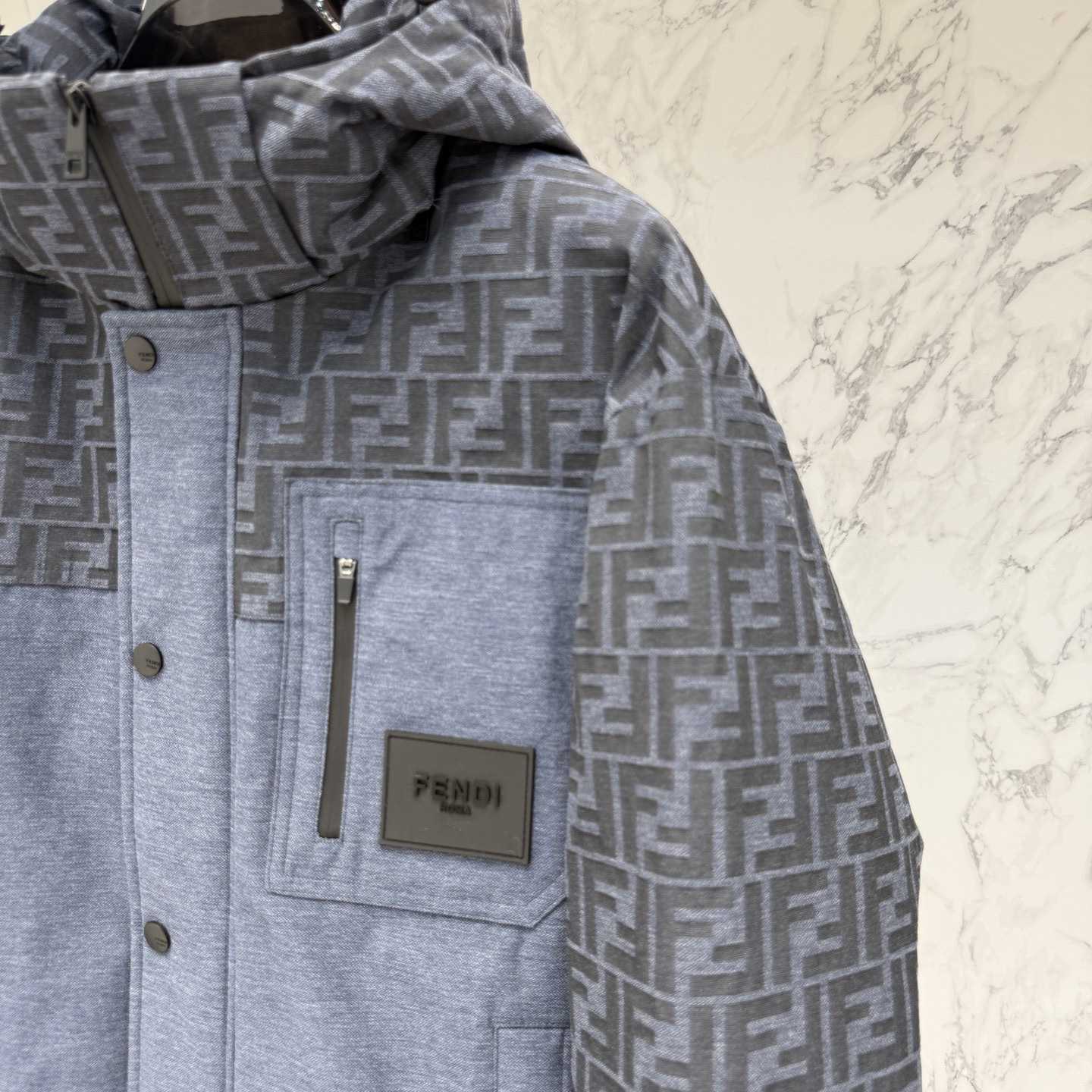 Fendi 'FF Denim Tech' Padded Jacket - EUR FASHION