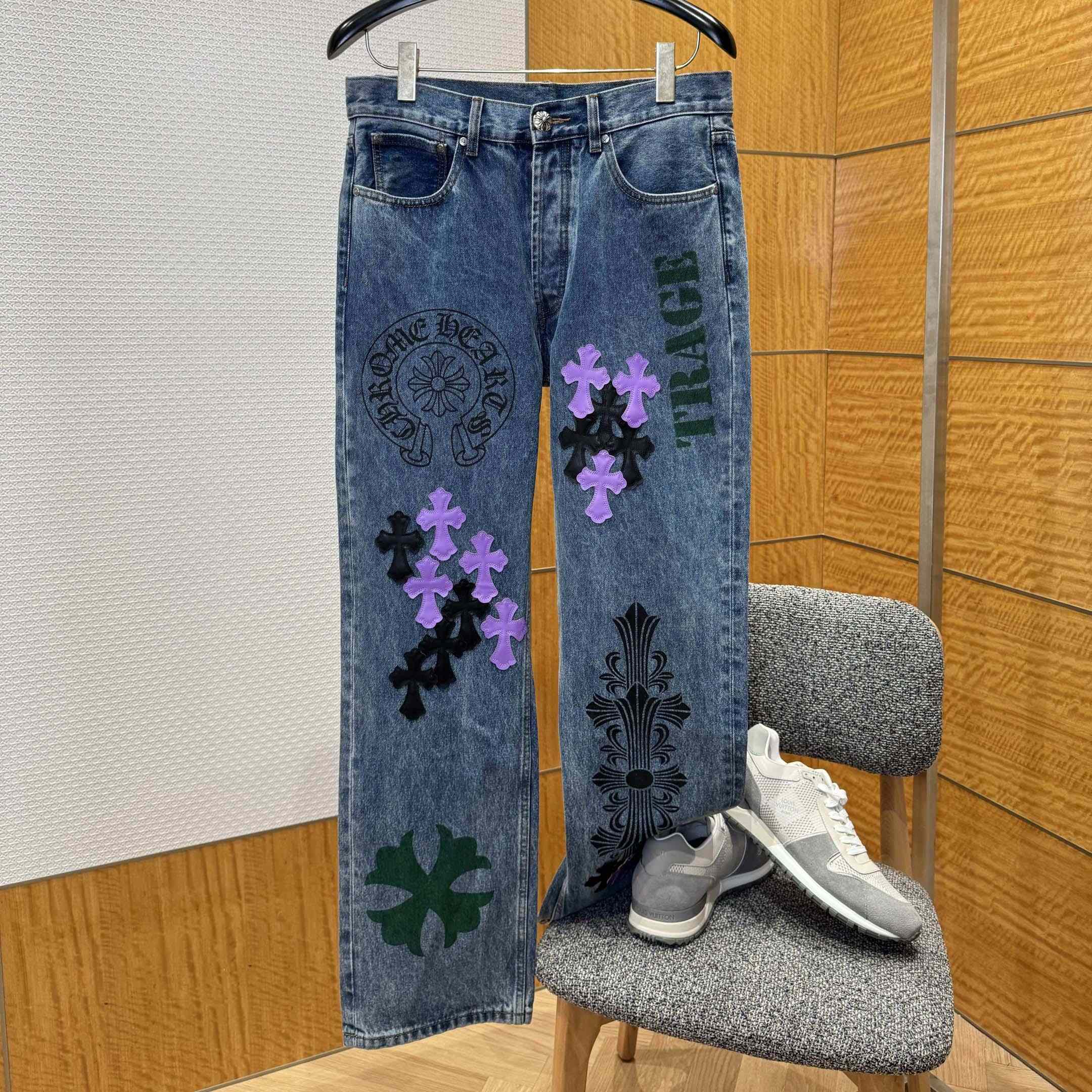Chrome Hearts Jeans - EUR FASHION