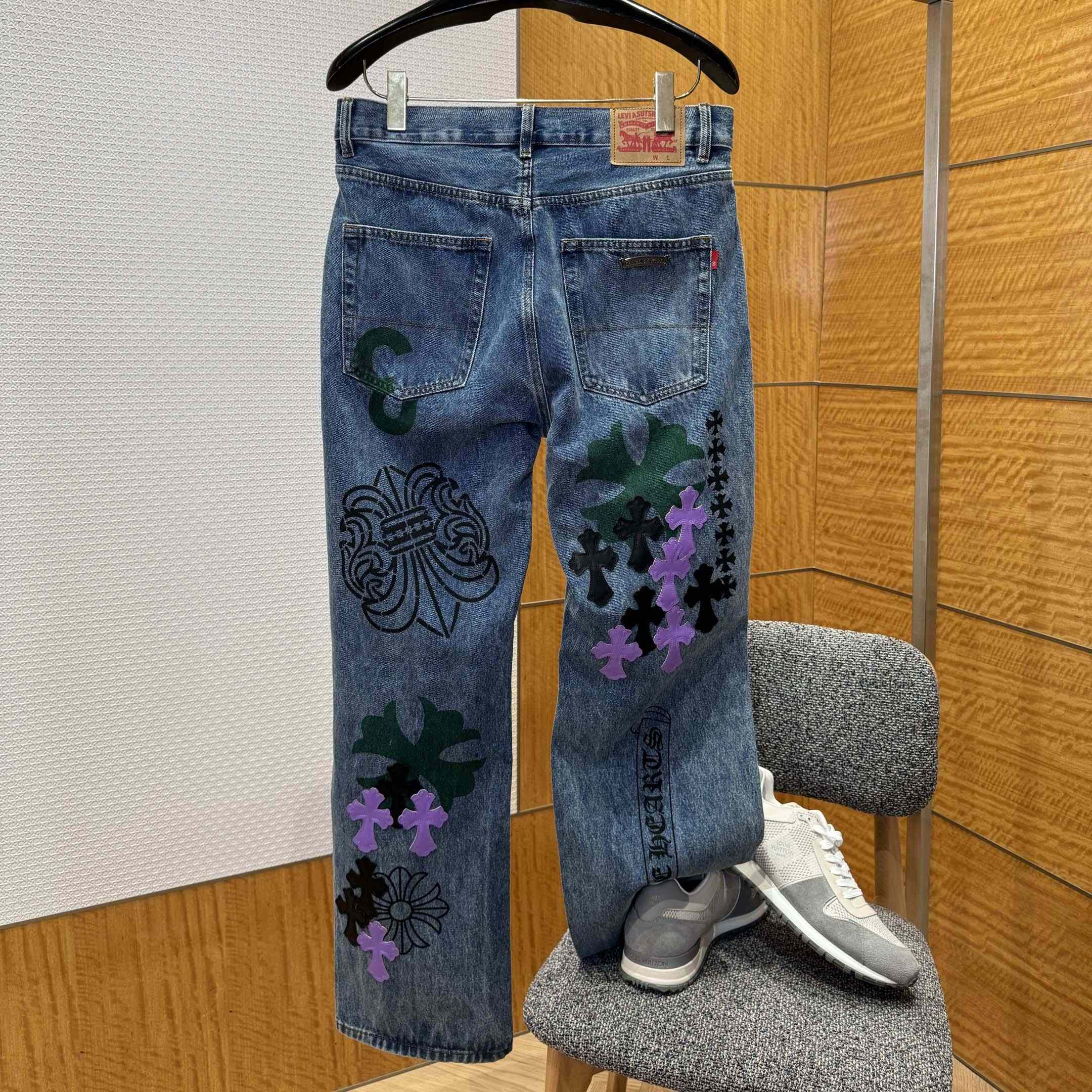 Chrome Hearts Jeans - EUR FASHION