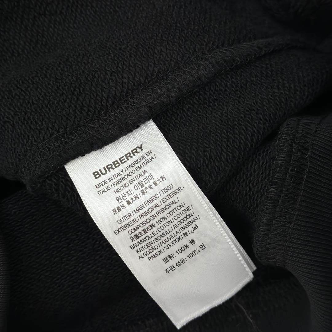 Burberry EKD Check Cotton Hoodie   - EUR FASHION