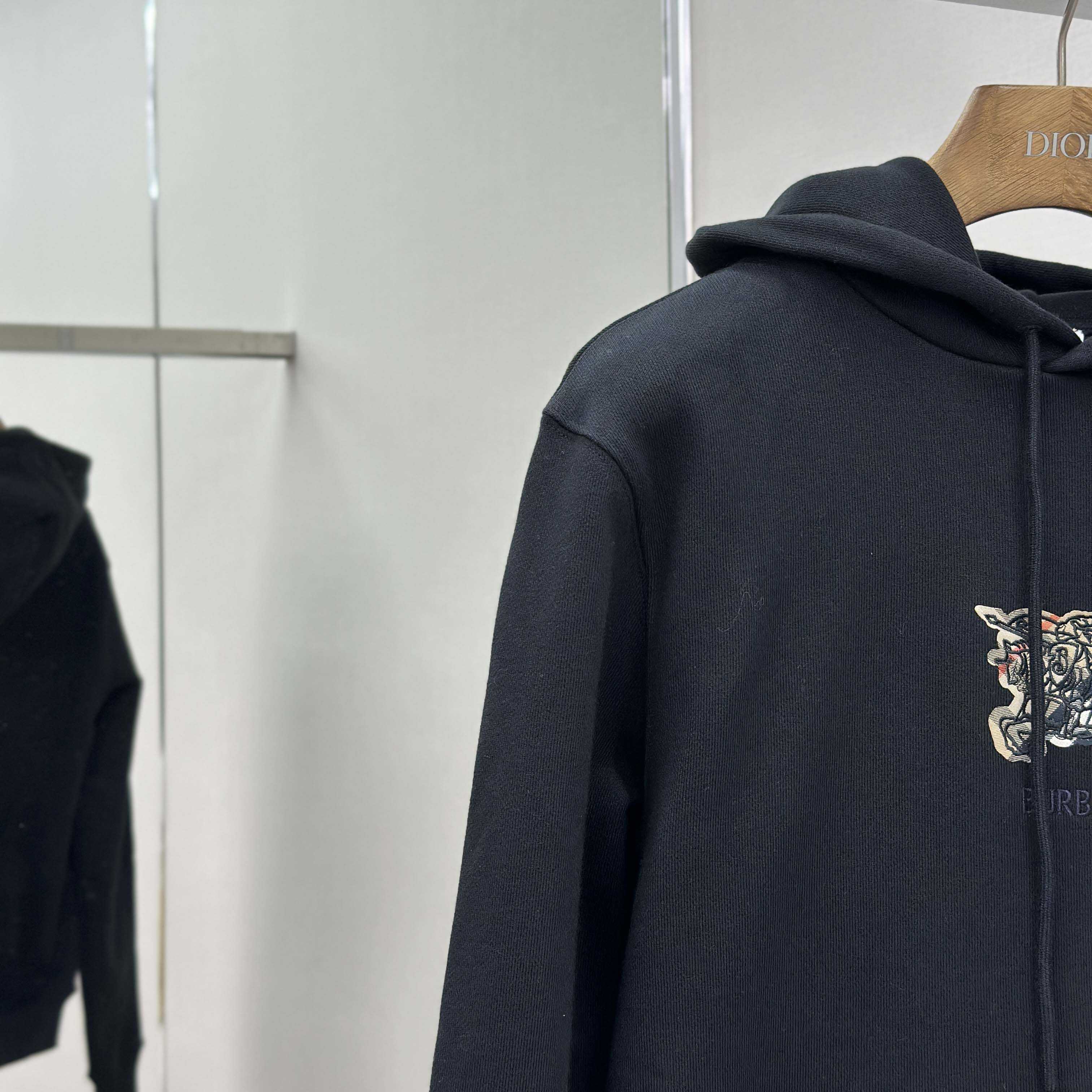 Burberry EKD Check Cotton Hoodie   - EUR FASHION