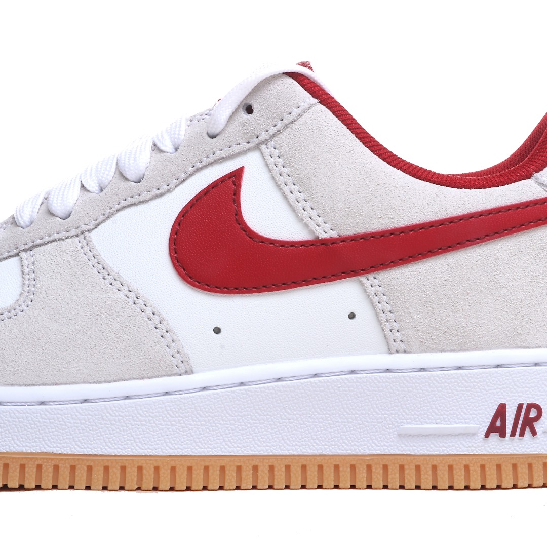 Nike Air Force 1 ’07 Low “White Grey Red Swoosh” IB6388-101 - EUR FASHION