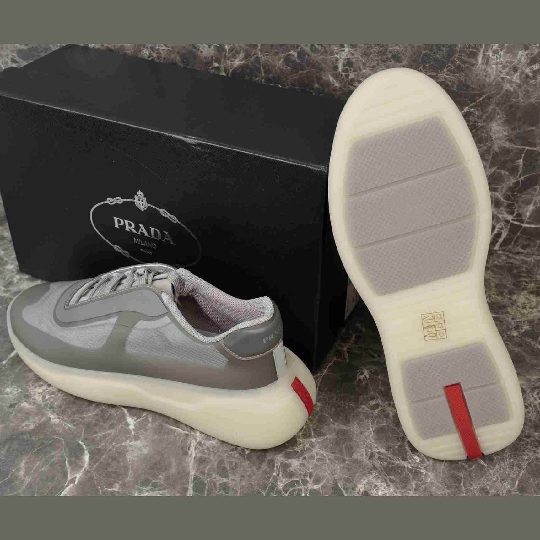 Prada America's Cup Re-Nylon And Bike Fabric Sneakers - EUR FASHION