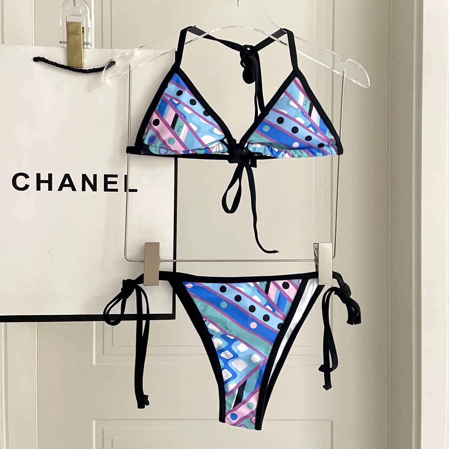 Pucci Iride-Print Bikini Top And Bikini Briefs - EUR FASHION