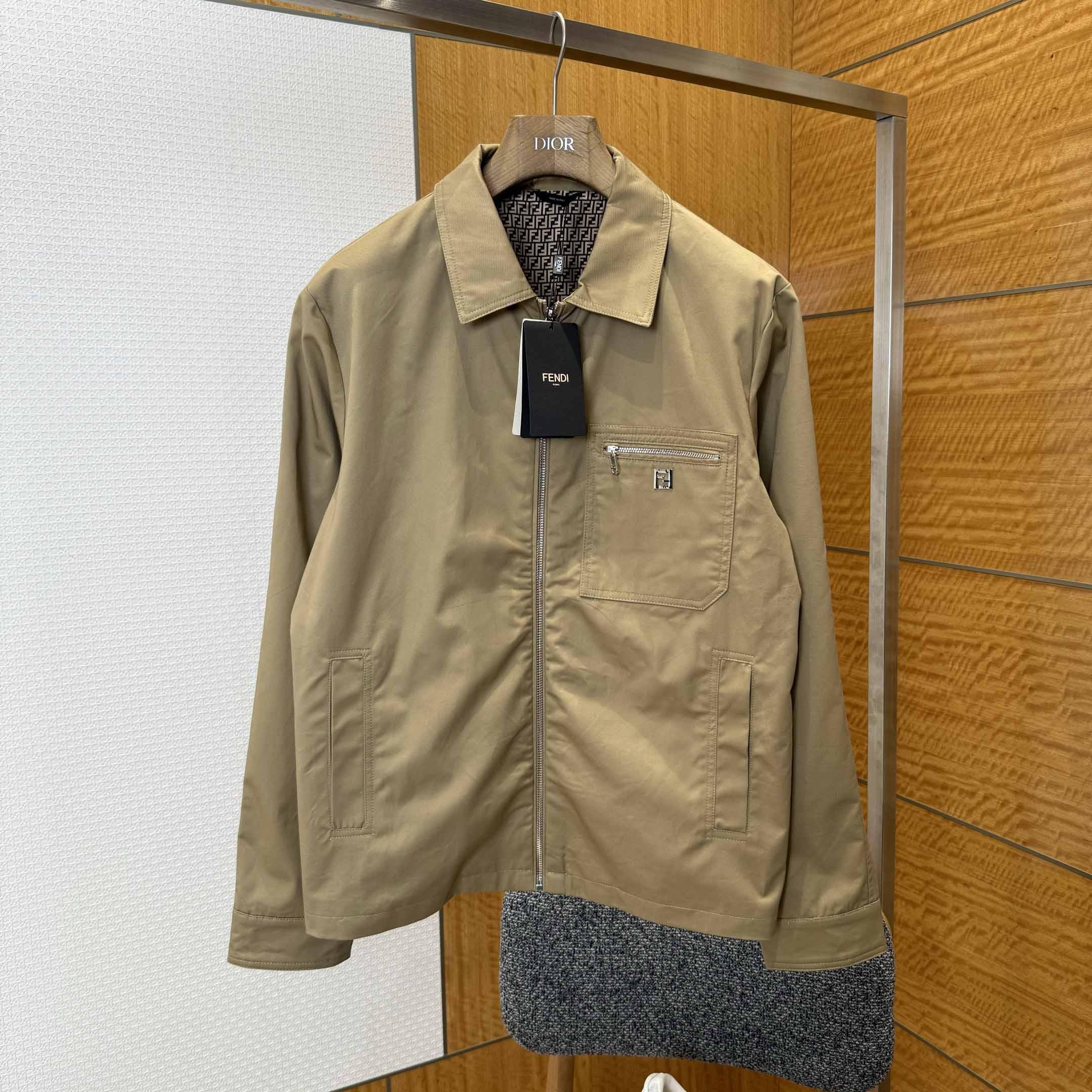 Fendi Beige Gabardine Blouson - EUR FASHION