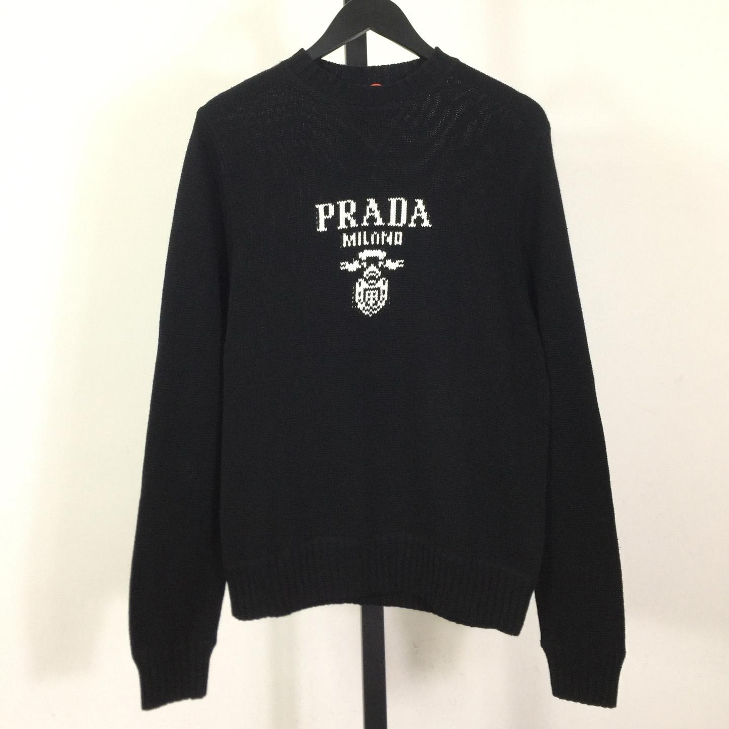 Prada Wool and cashmere crew-neck sweater - EUR FASHION