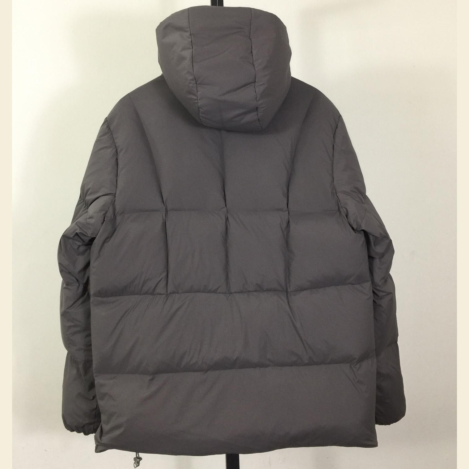 Moncler Fusain Hooded Short Down Jacket - EUR FASHION