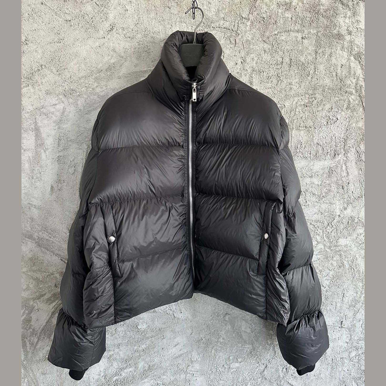 Rick Owens Turtle Nylon Cropped Puffer Jacket  - EUR FASHION