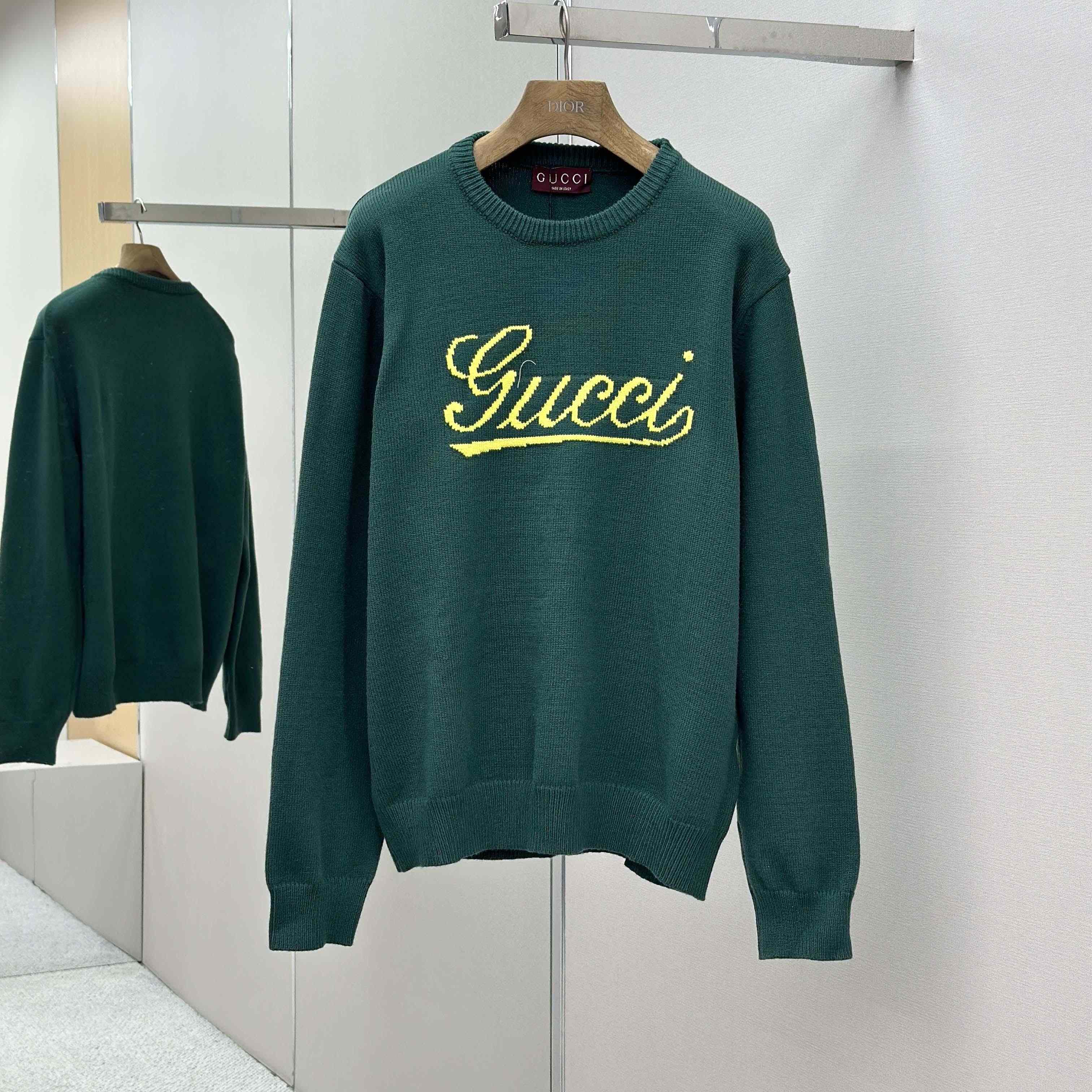 Gucci Knit Wool Sweater With Intarsia - EUR FASHION