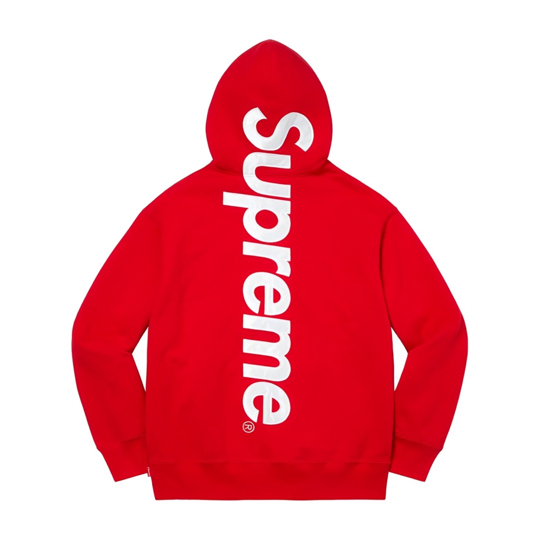 Supreme Satin Appliqué Hooded Sweatshirt - EUR FASHION