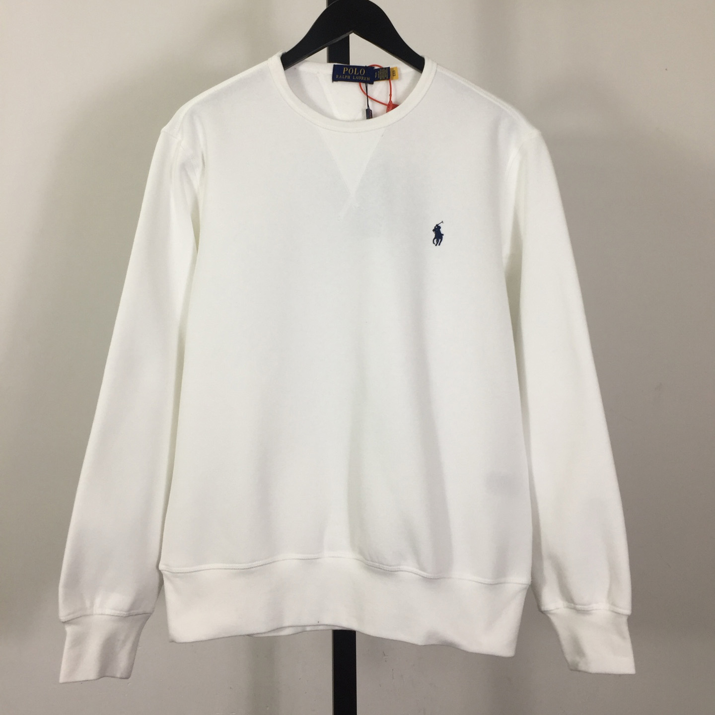Ralph Lauren White Cotton-blend Crewneck - EUR FASHION
