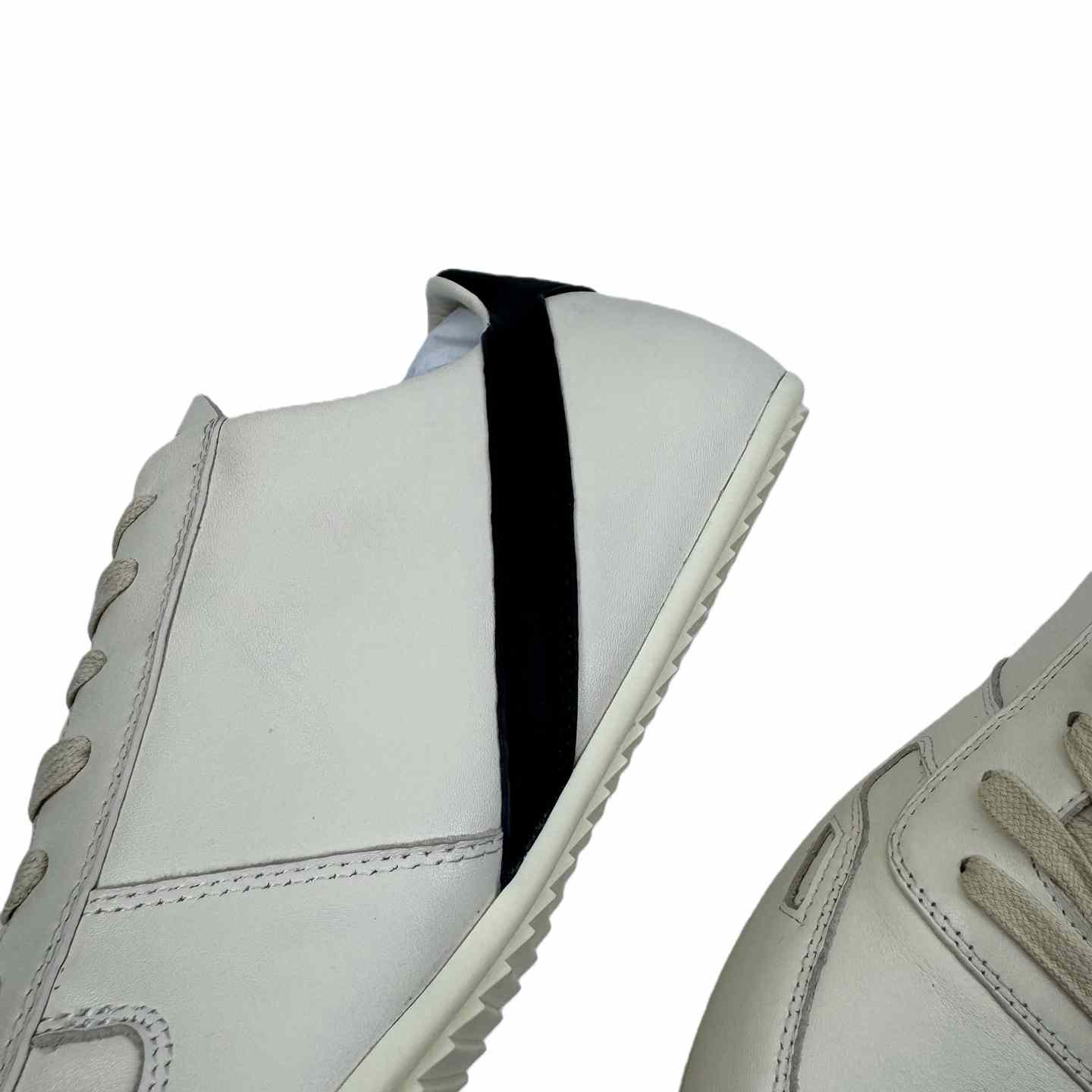 Rick Owens Minimal Sneak Leather Panel Sneakers - EUR FASHION