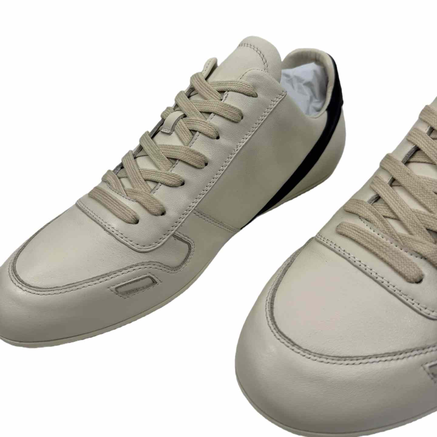 Rick Owens Minimal Sneak Leather Panel Sneakers - EUR FASHION