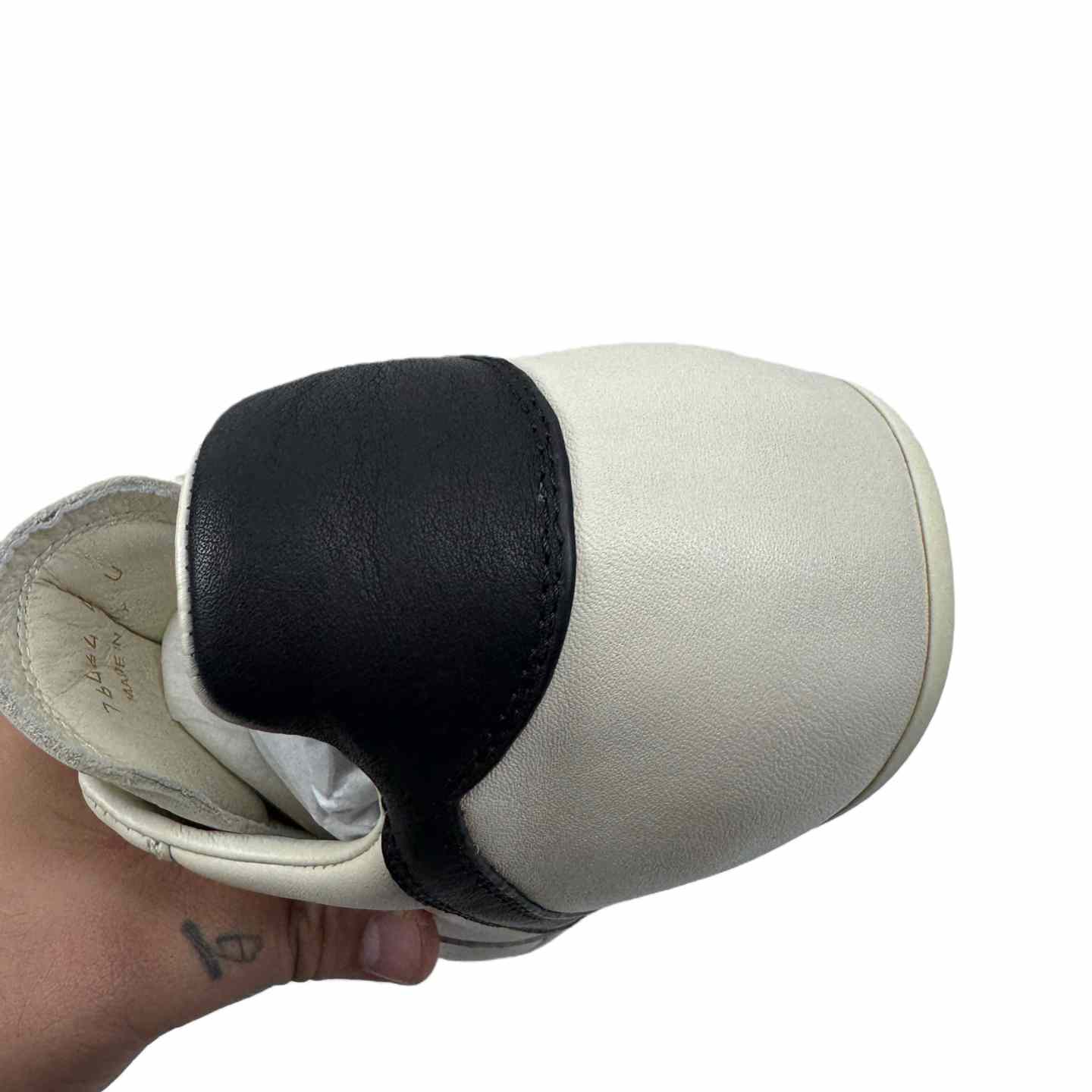 Rick Owens Minimal Sneak Leather Panel Sneakers - EUR FASHION