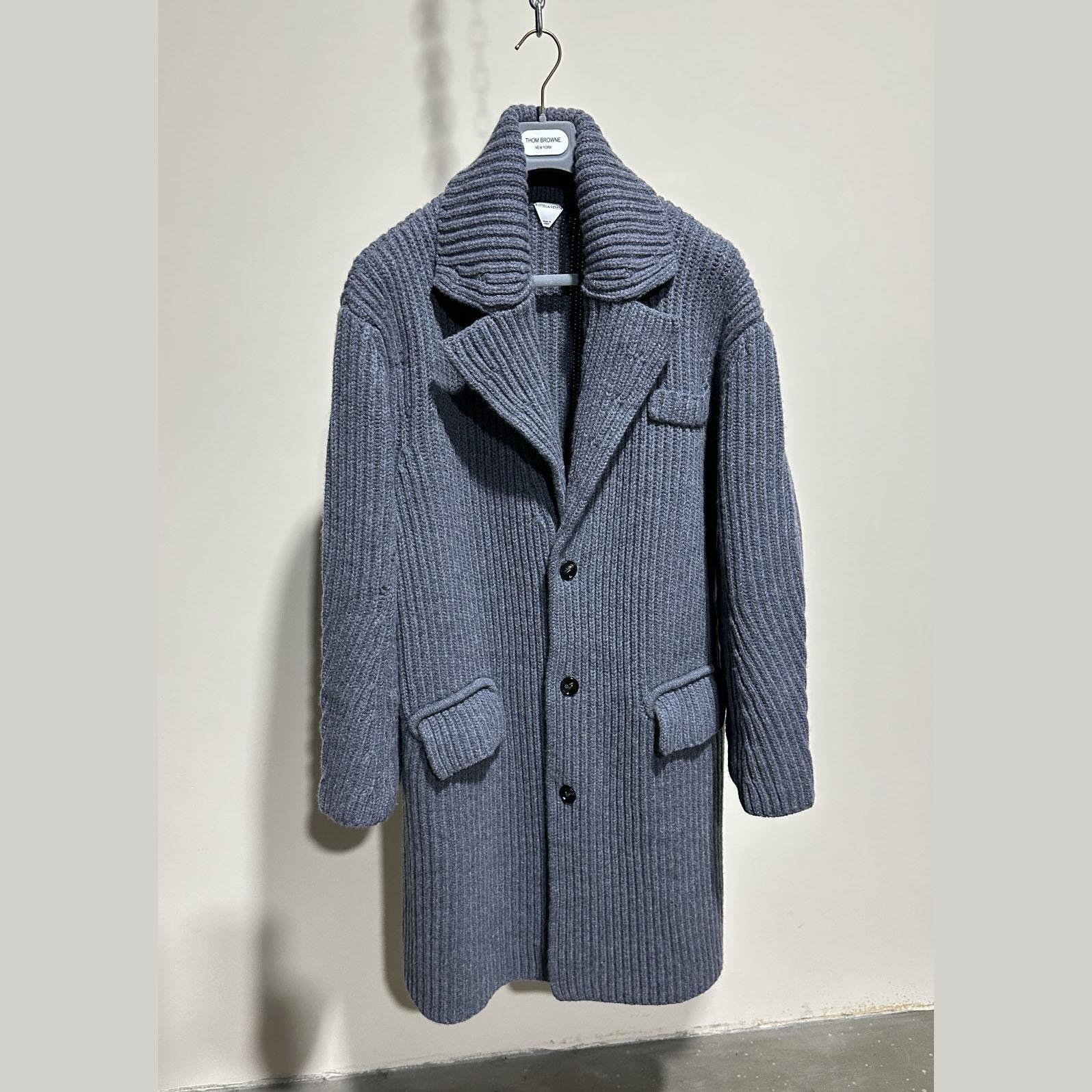 Bottega Veneta Felted Wool Knitted Coat - EUR FASHION