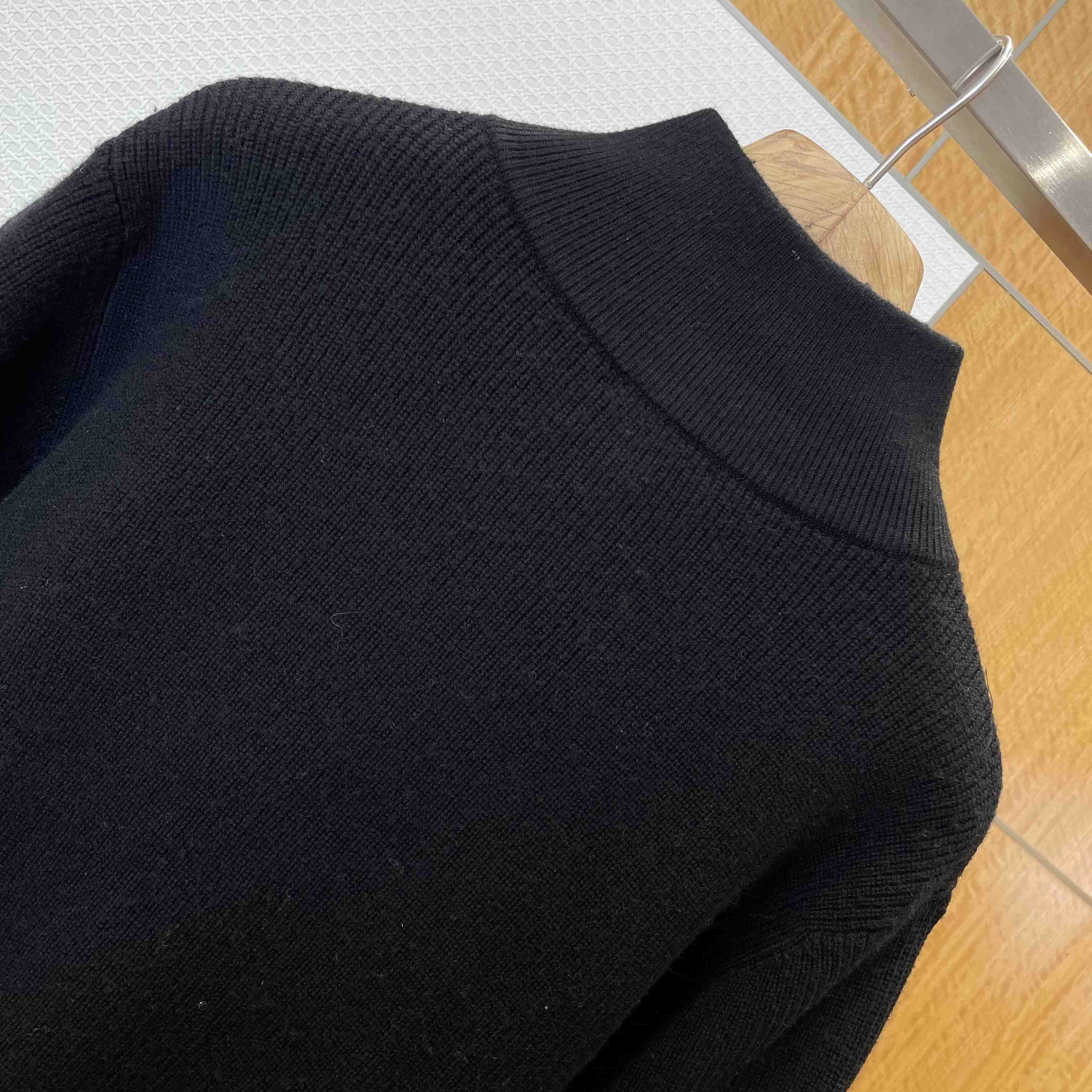 Celine Triomphe Trucker Sweater In Ribbed Wool - EUR FASHION