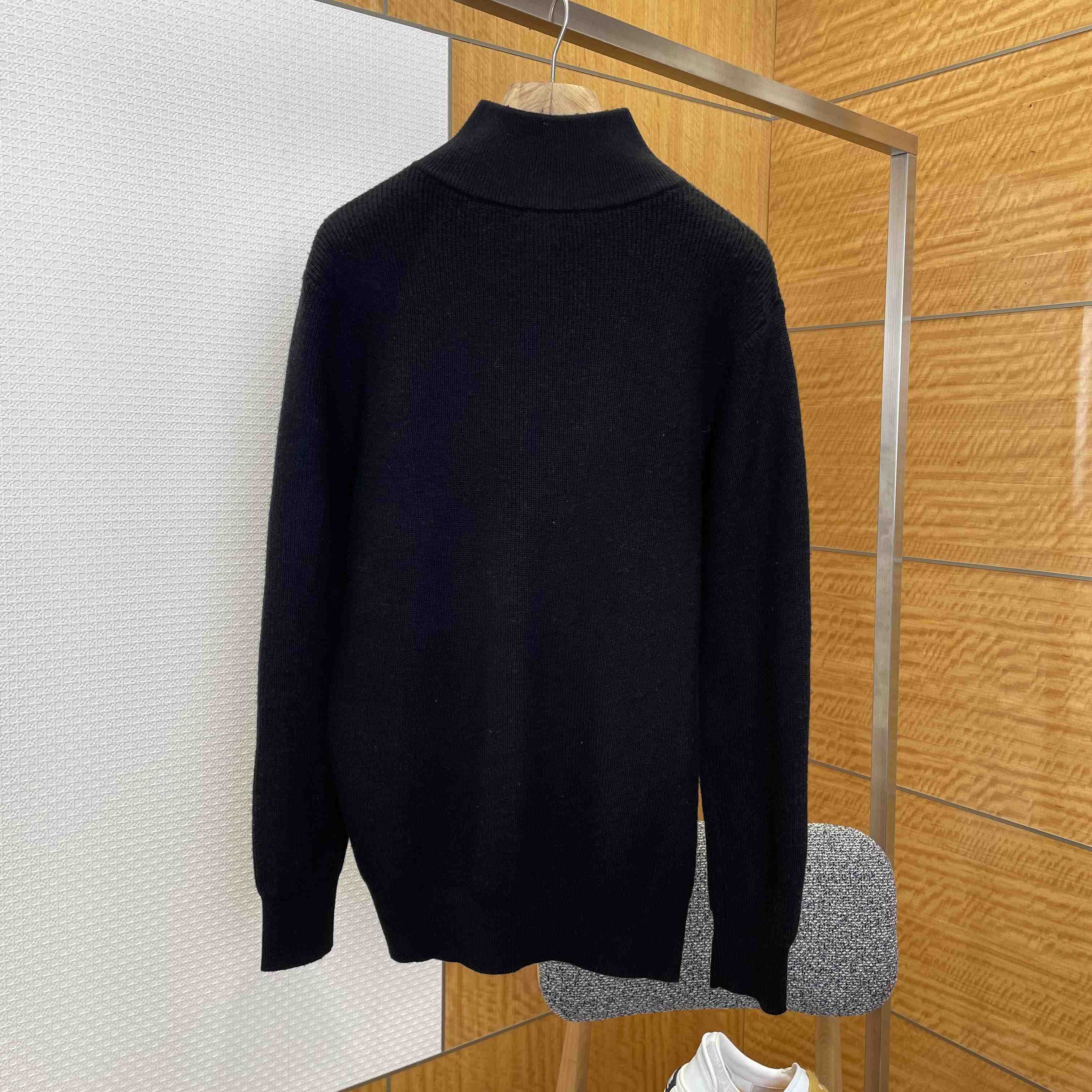 Celine Triomphe Trucker Sweater In Ribbed Wool - EUR FASHION