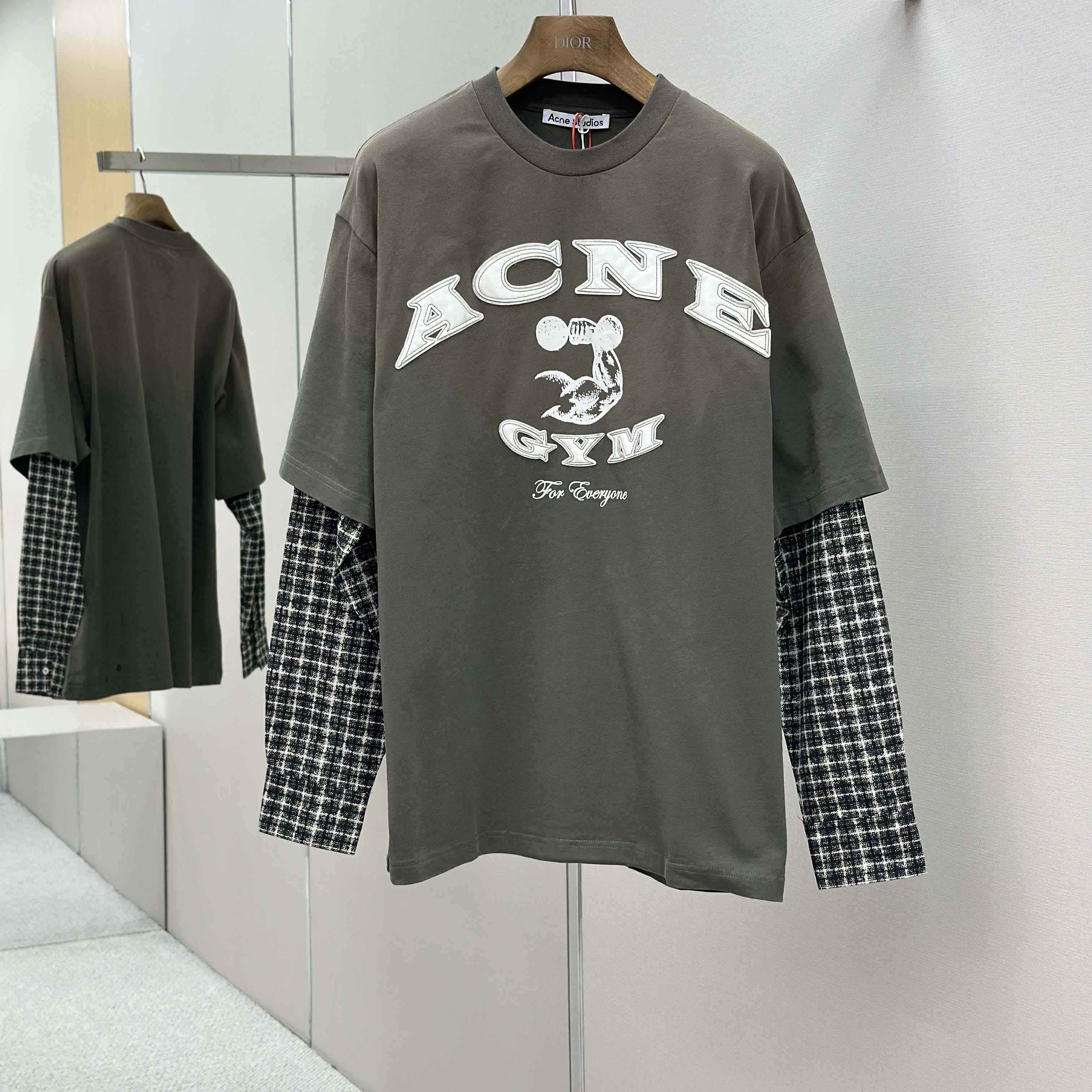 Acne Studios Layered Logo T-shirt - EUR FASHION